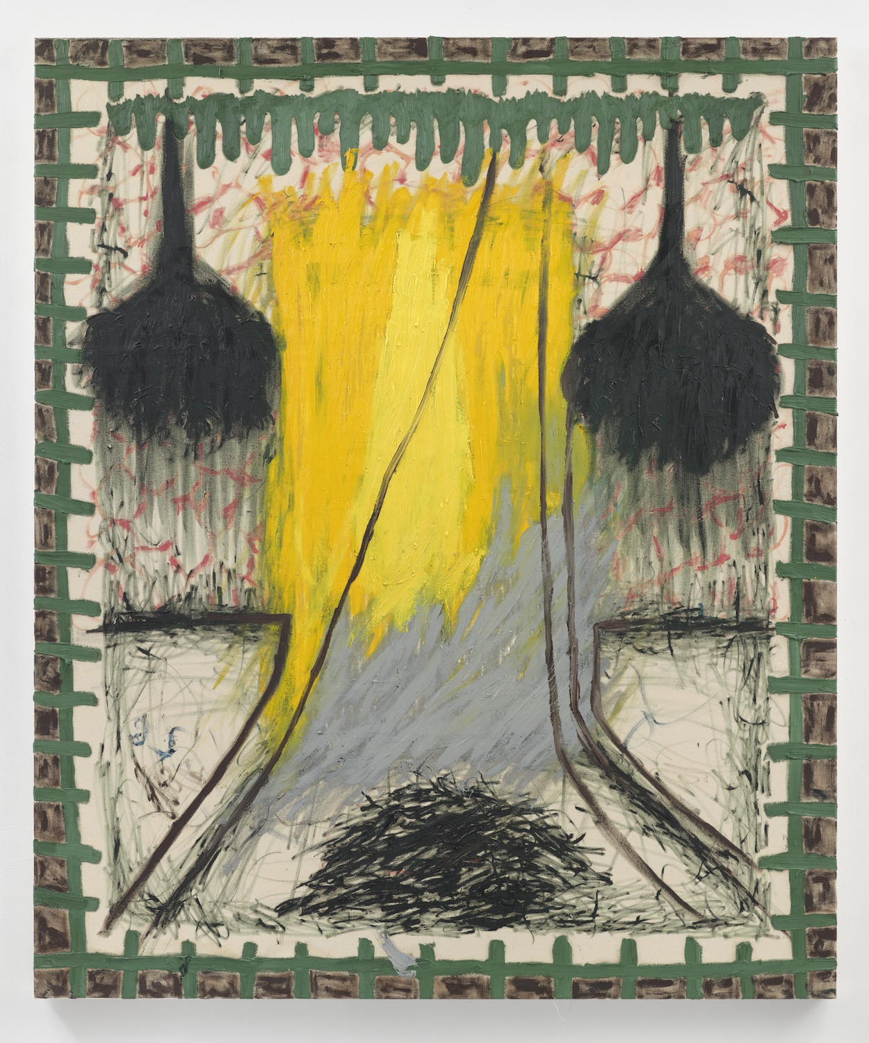 Yellow, 2018 oil on canvas 184 &times; 150 cm (72 &frac12; &times; 59 in) (DP105)