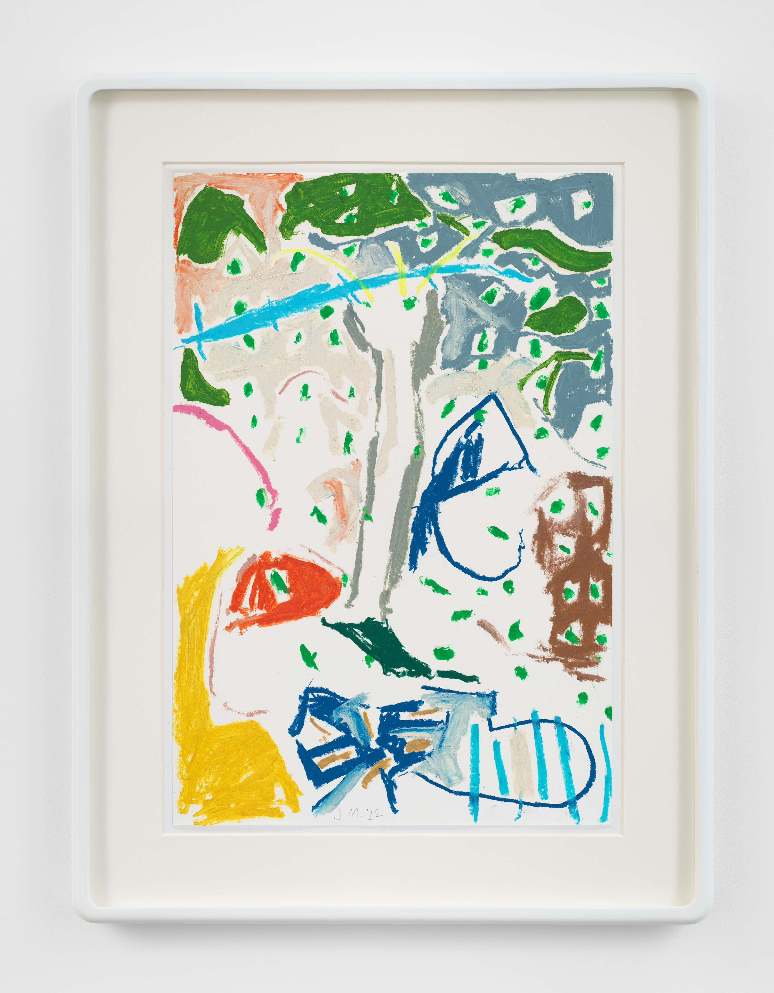 Half Light, 2022 oil stick and oil pastel on paper 51 &times; 34 cm (20 &times; 13 &frac14; in) &pound;2000...