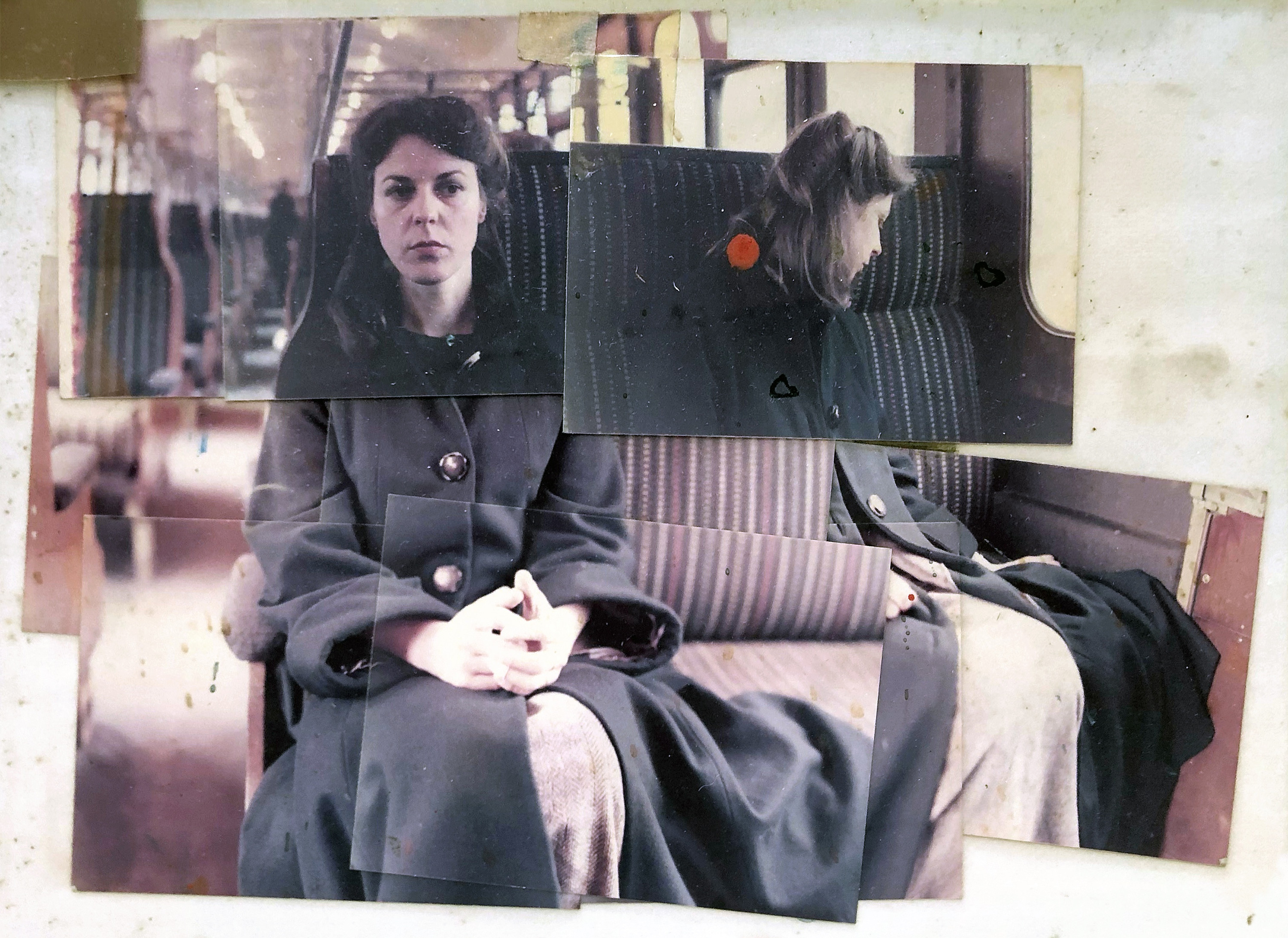 Collaged photographs, 1975. Preparatory work for Barely Palatable 1975-76.