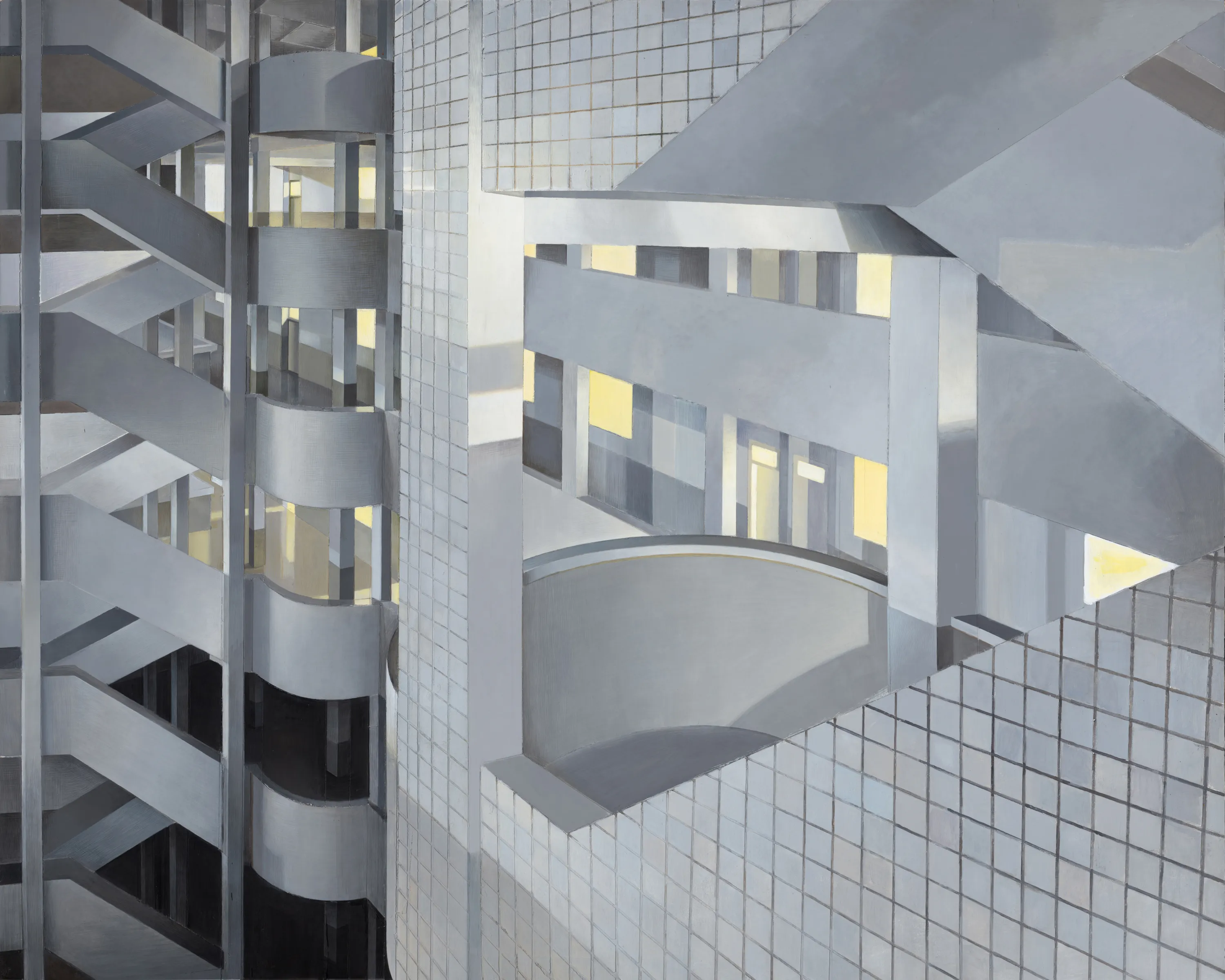 張安 ZHANG An, 夜晚的教學樓 Classroom Building at Night, 2017