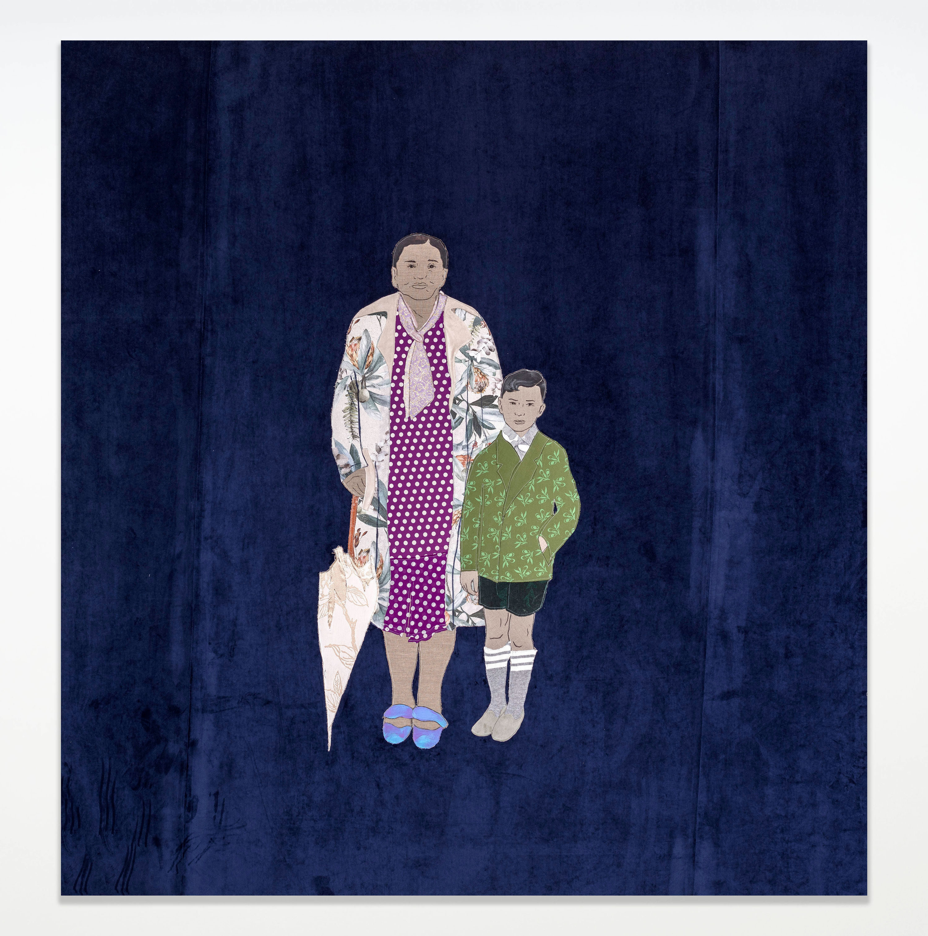 Katarzyna Oraczko with her son Leszek, from the series Siukar Manusia, 2022