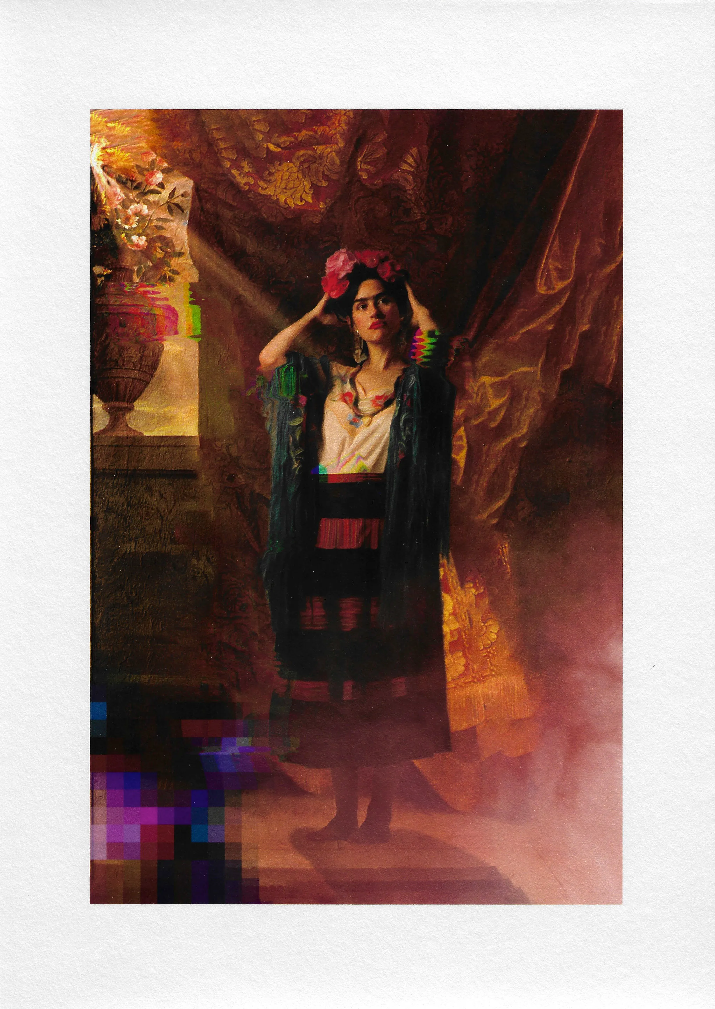 Rewind Collective Imprint Series - Frida Kahlo #1, 2022 Gicl&eacute;e print on Hahnem&uuml;hle photo rag metallic paper 11.69 x 8.27...