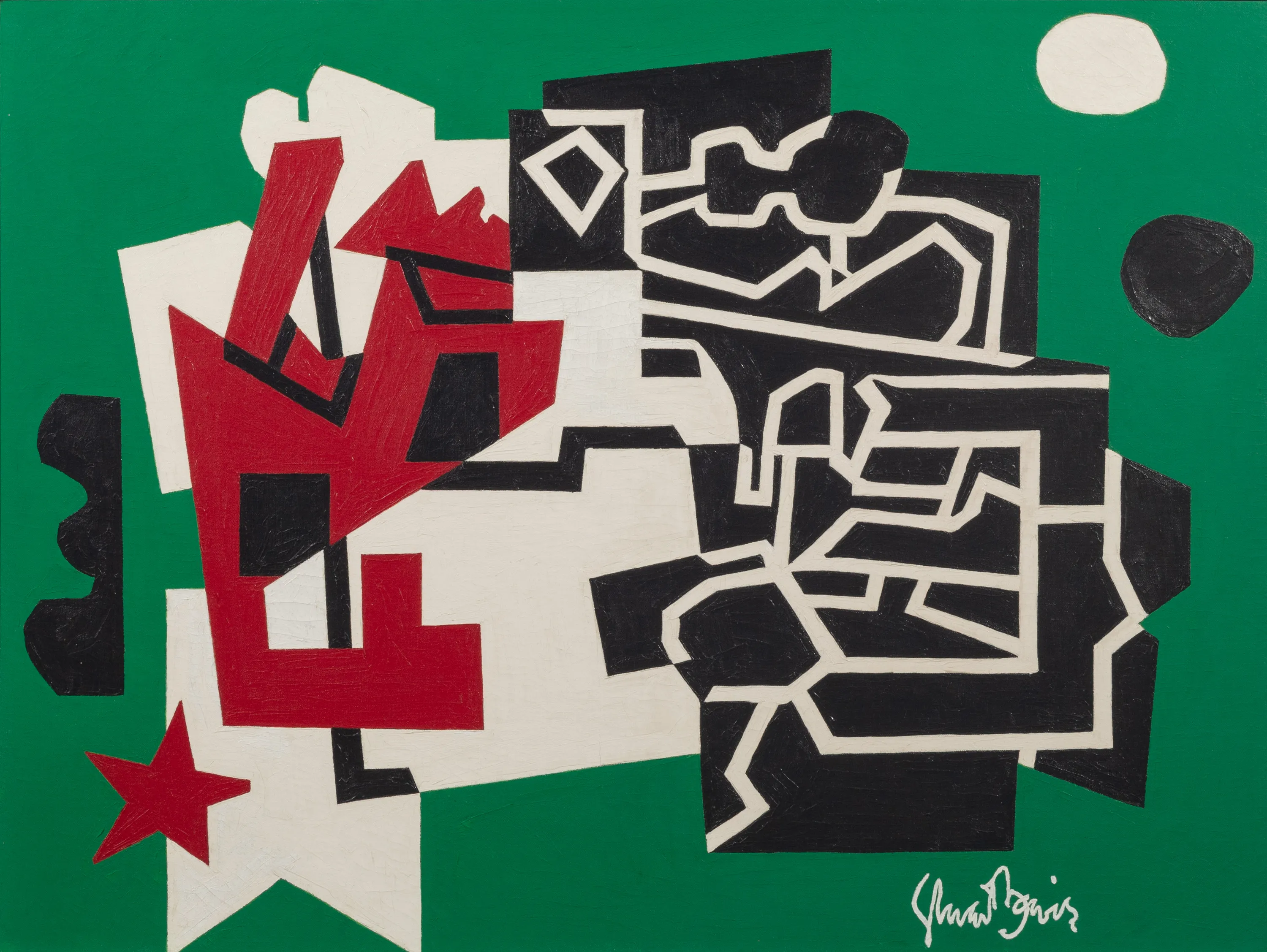Stuart Davis (1892-1964) Memo No. 2, 1956 Signed at lower right: Stuart Davis; signed and inscribed on original stretcher at...