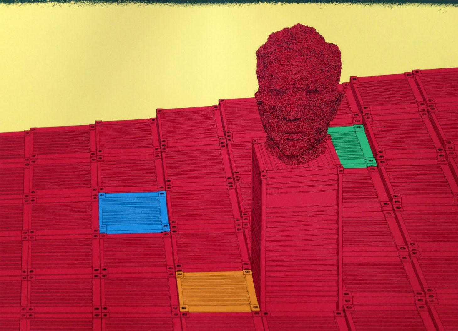 David Mach RA, Big Heid II, 1994