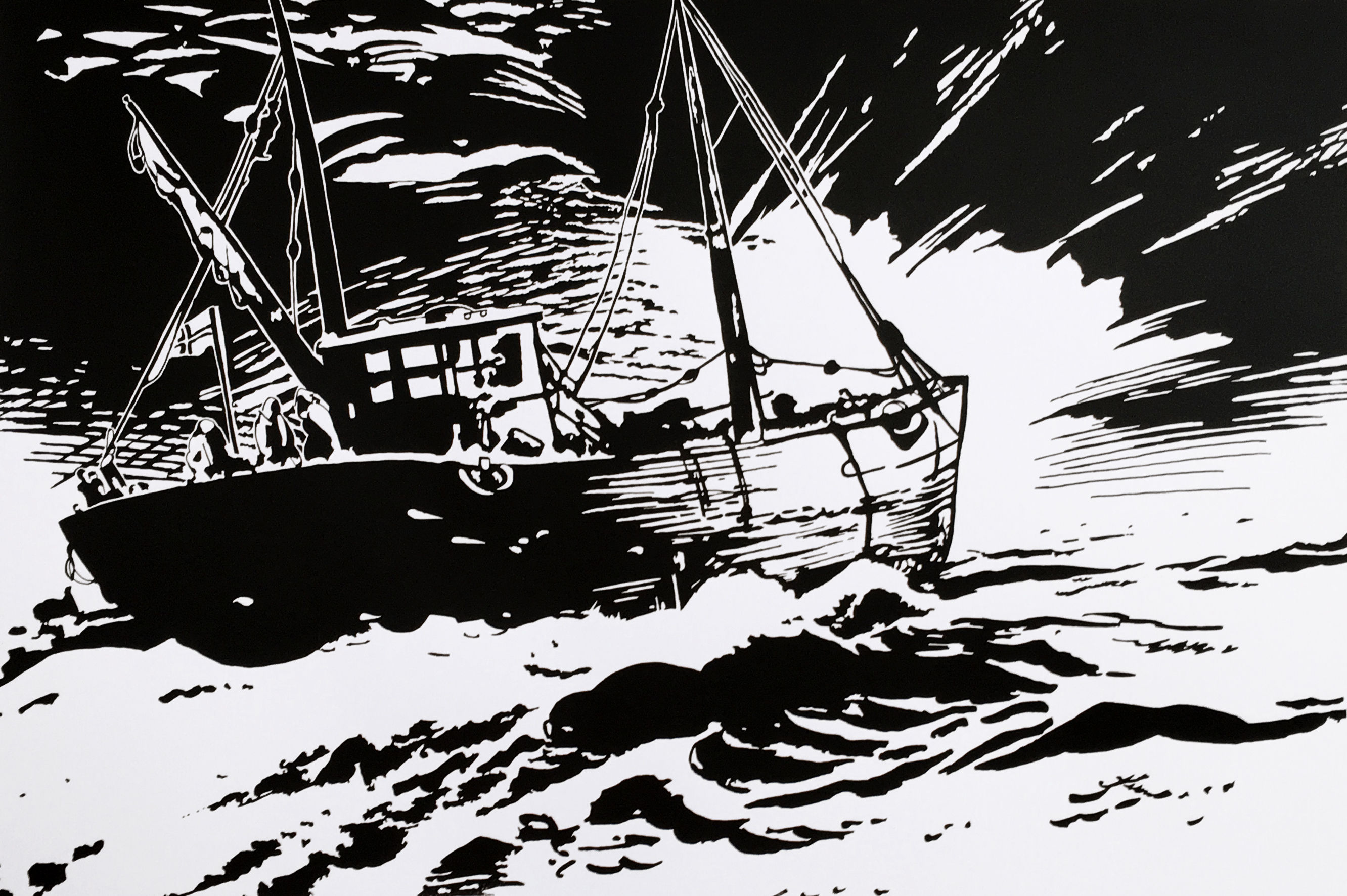 David Mach RA, Offshore, 2018