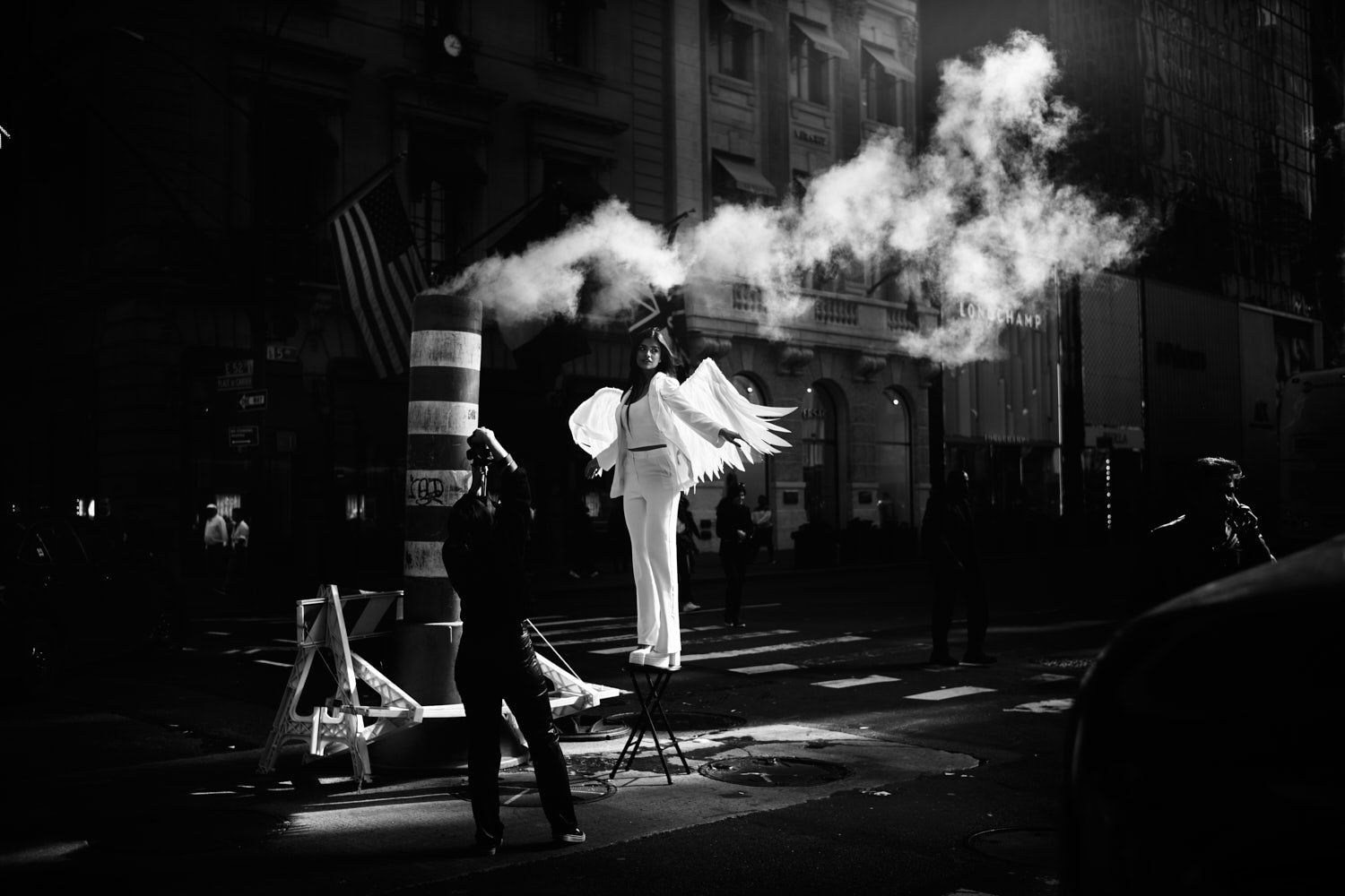PHIL PENMAN, ANGEL ON 5TH AVENUE, NEW YORK, 2022