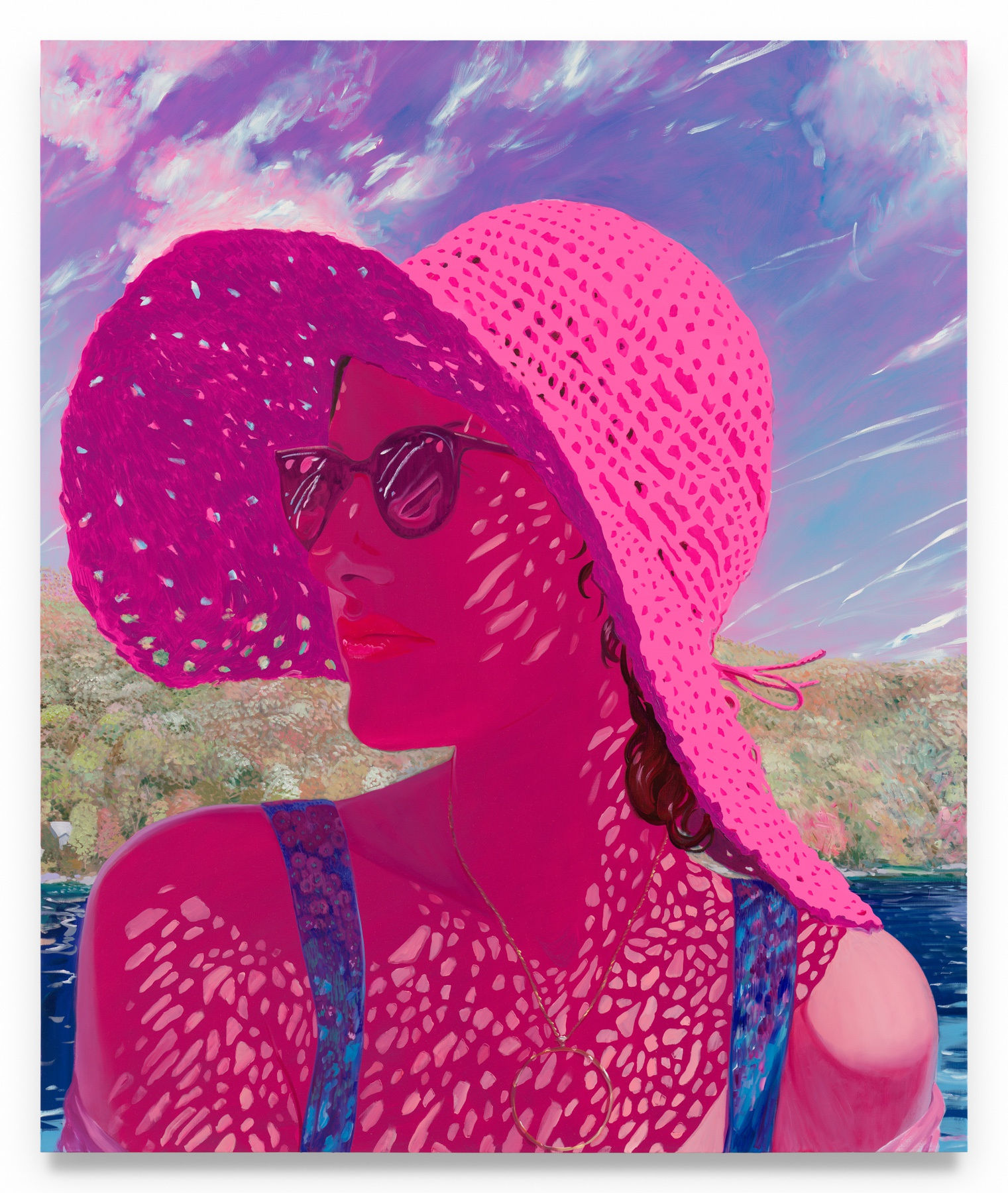 SEBASTIAN BLANCK On the Lake, 2024 Oil on canvas 72 x 60 inches 182.9 x 152.4 cm (MMG#37231)