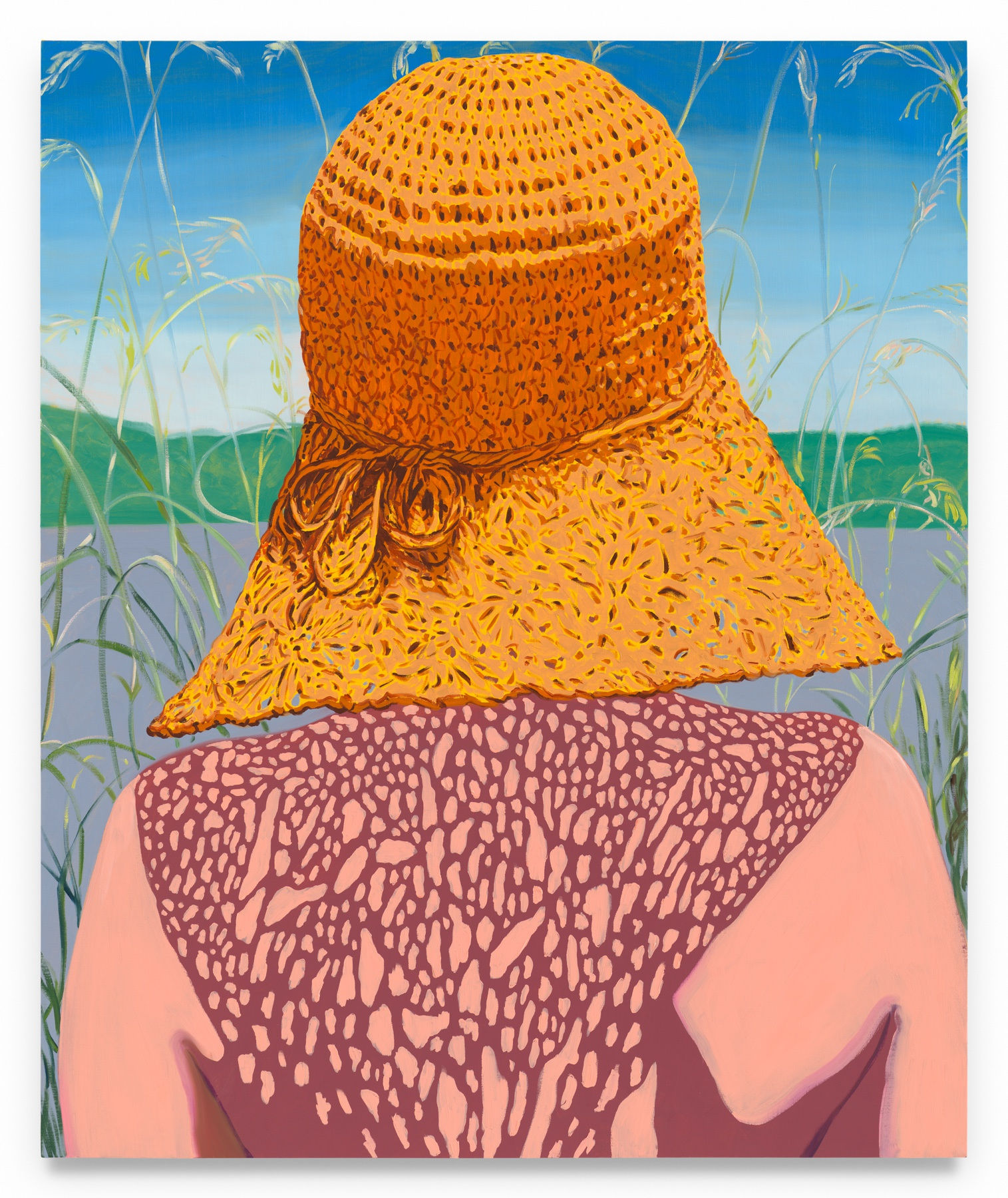 SEBASTIAN BLANCK Back, 2024 Oil on canvas 54 x 45 inches 137.2 x 114.3 cm (MMG#37370)