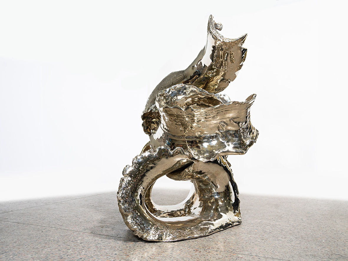 Power Tower, 2019 white tombasil bronze 228.6 x 179.4 x 172.2 cm. 90 x 70 3/4 x 67 3/4 in.