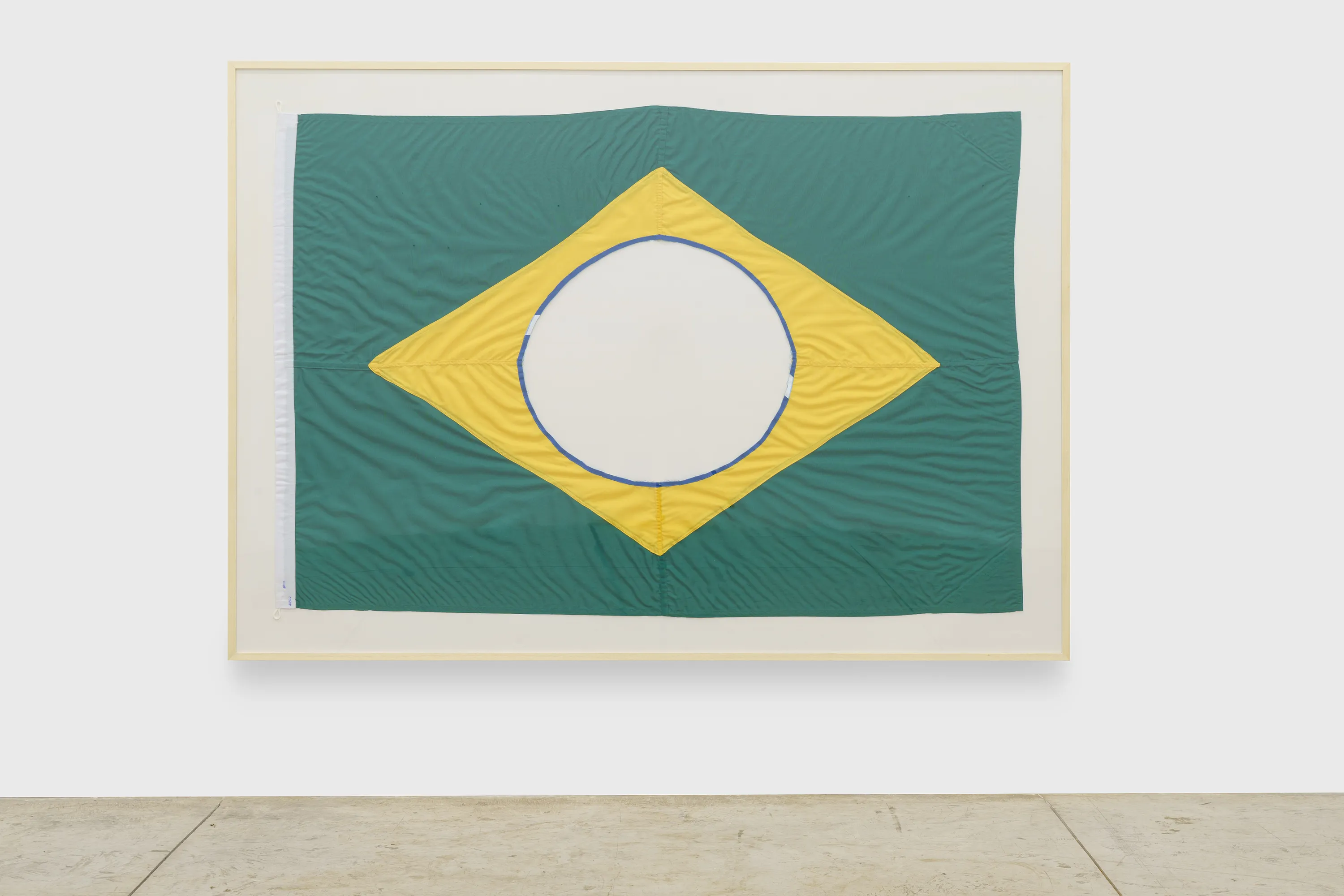 The New Brazilian Flag # 3, 2019 fabric 135 x 197 cm | 53.1 x 77.6 in