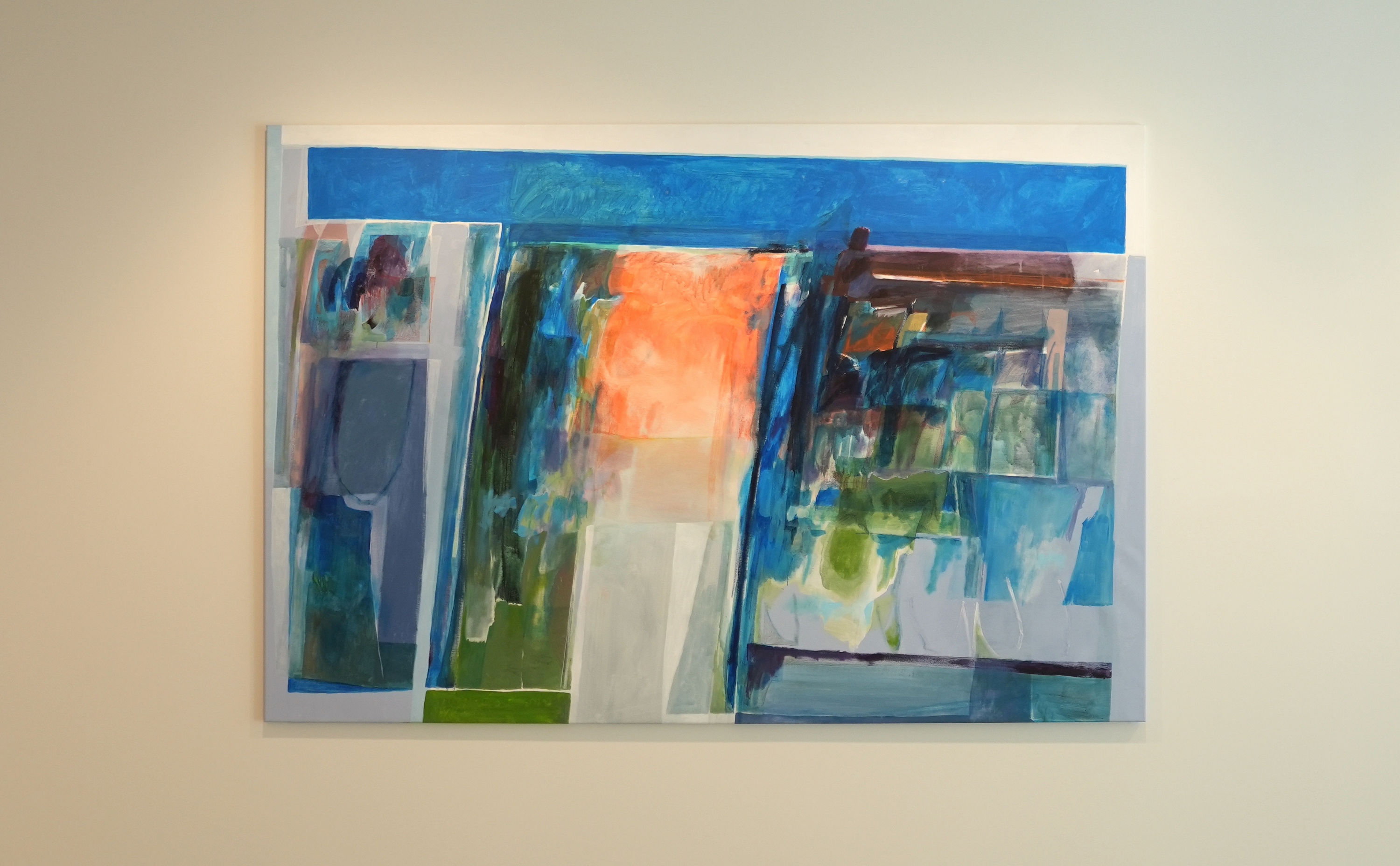 'Gate of Perception', 2022, mixed media on canvas, 140 x 206 cm