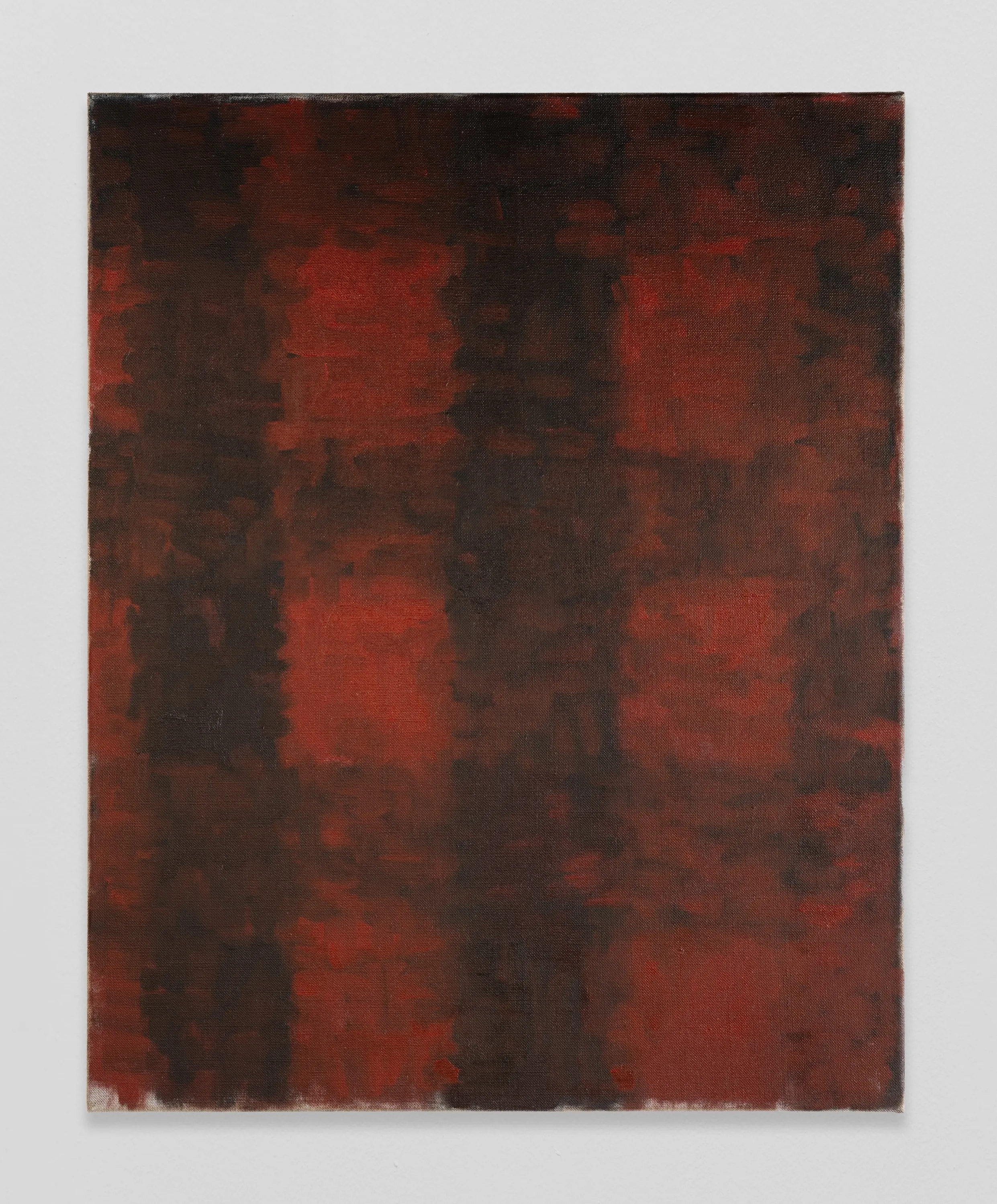 Jeanine Richards New Narrative (red and maroon), 2026 Oil paint on linen 75 x 60 cm