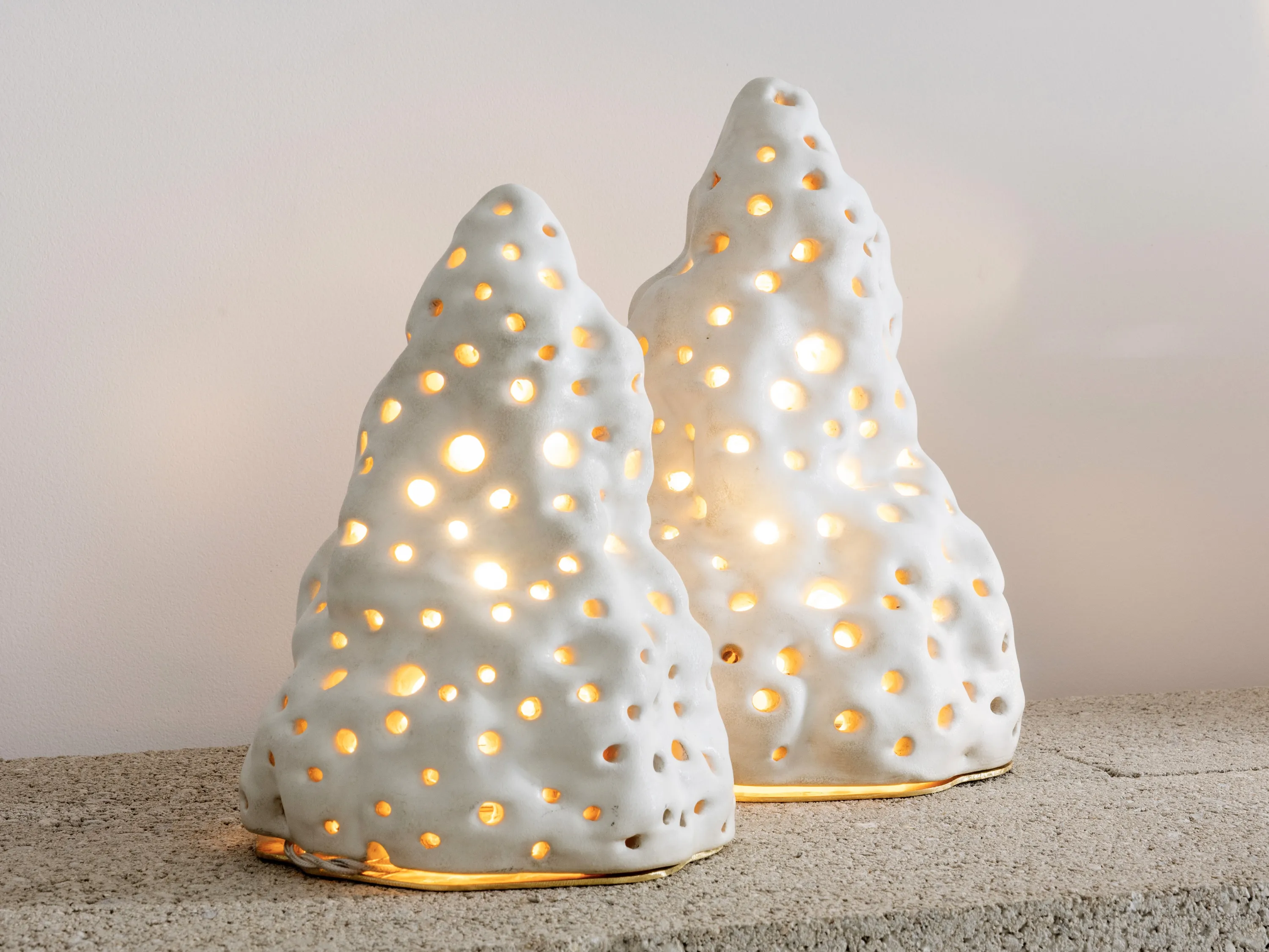 Agn&egrave;s Debizet, 'Petites Morilles Glac&eacute;es' lamps, 2021