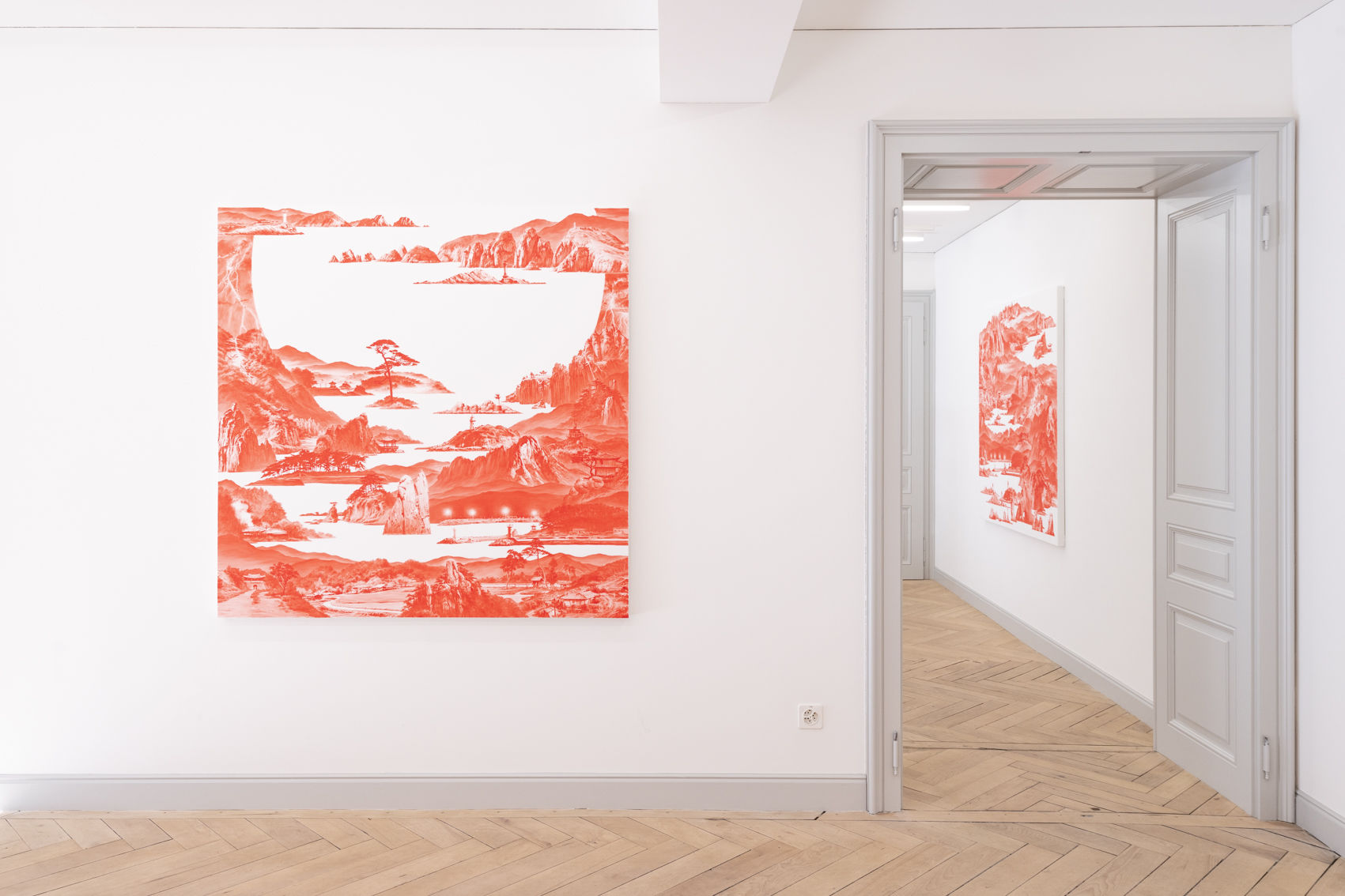 The painting technique employed by the artist references the proximity to traditional Korean landscape painting, which, in turn, has its...