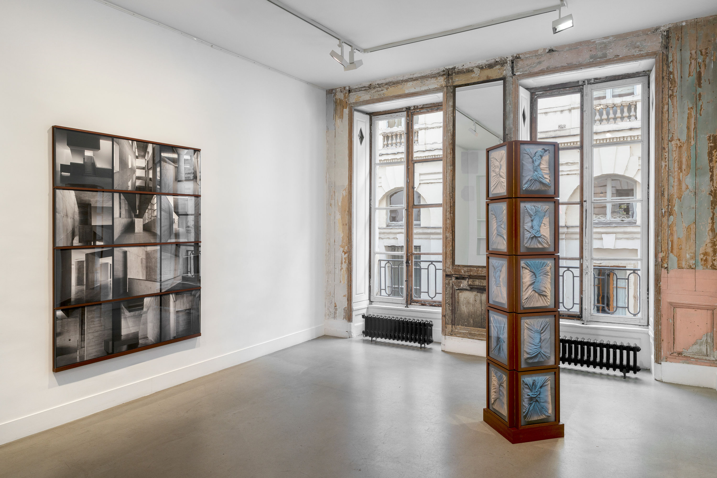 Dayanita Singh, Concrete Dreaming, 2024 (left) Dayanita Singh, Blue Measures, 2025 (right)