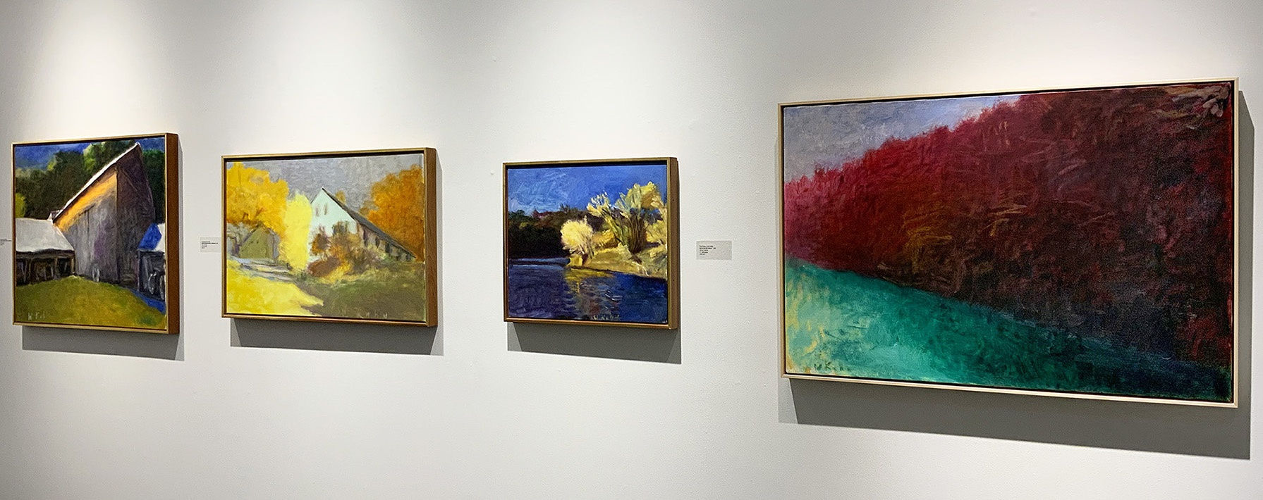 Wolf Kahn Artworks in America Seen - American Scenes Exhibition 2022