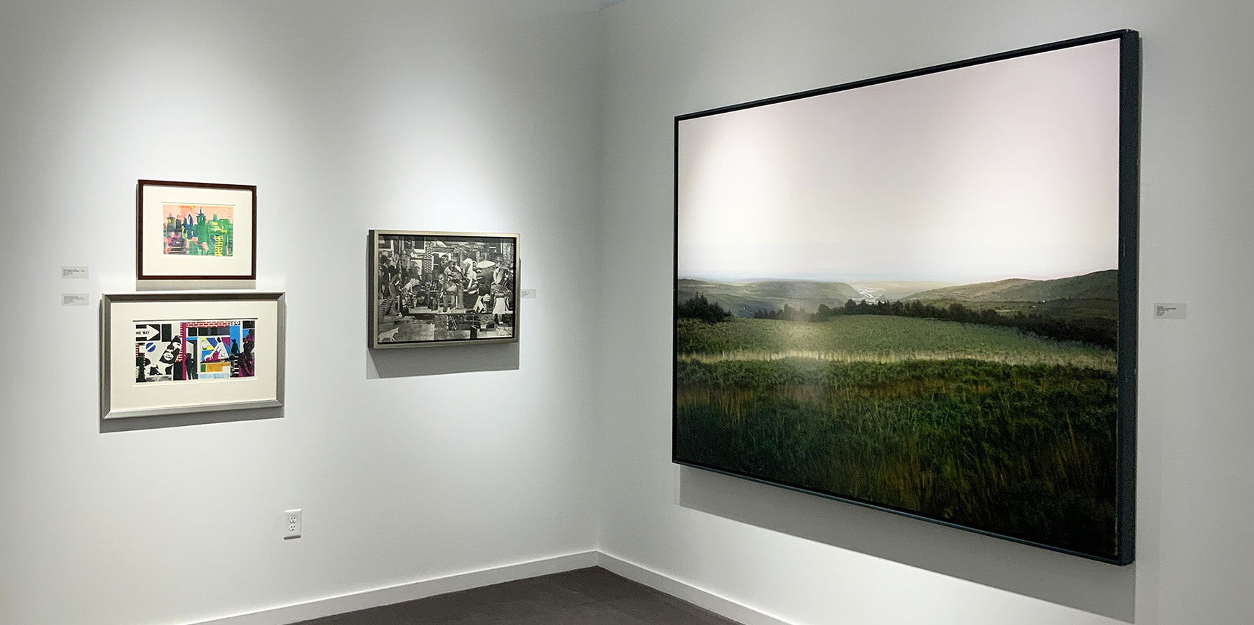 Romare Bearden and Tula Telfair artworks in America Seen American Scenes Exhibition 2022