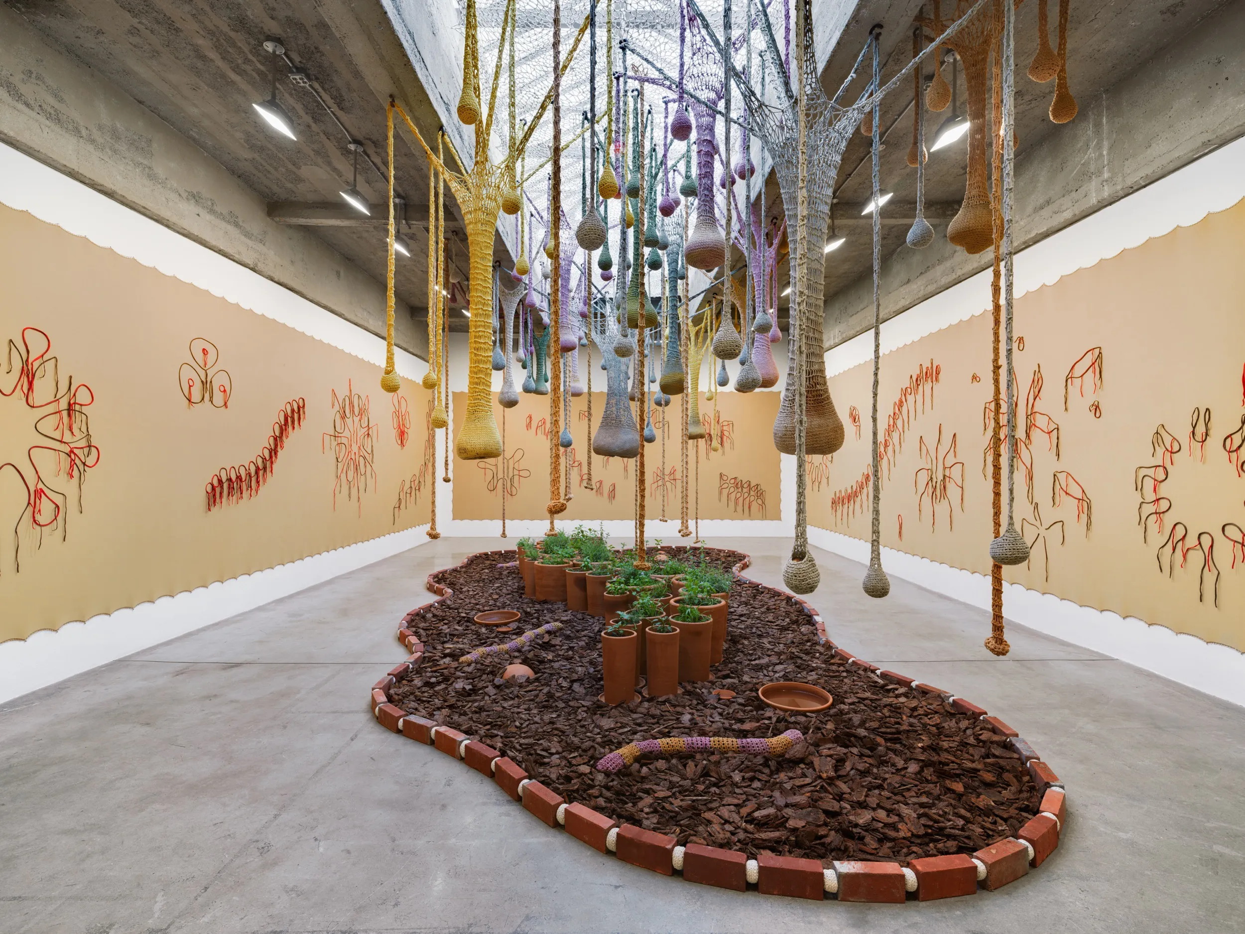 install view of Ernesto Neto's exhibition