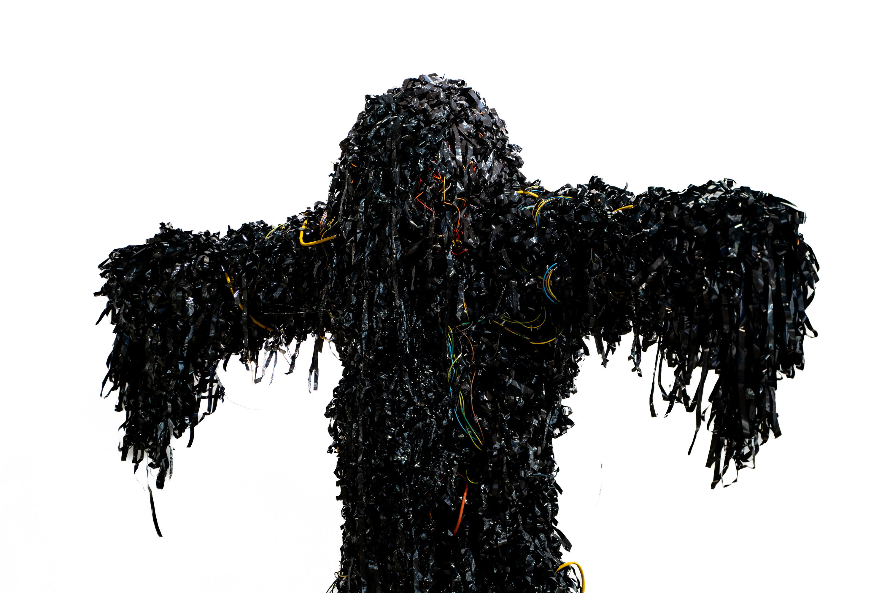 Francois Knoetze Video Home System Suit, 2022 Mixed media sculpture (VHS tapes) 190 x 92 x 44 cm (C006884) R...