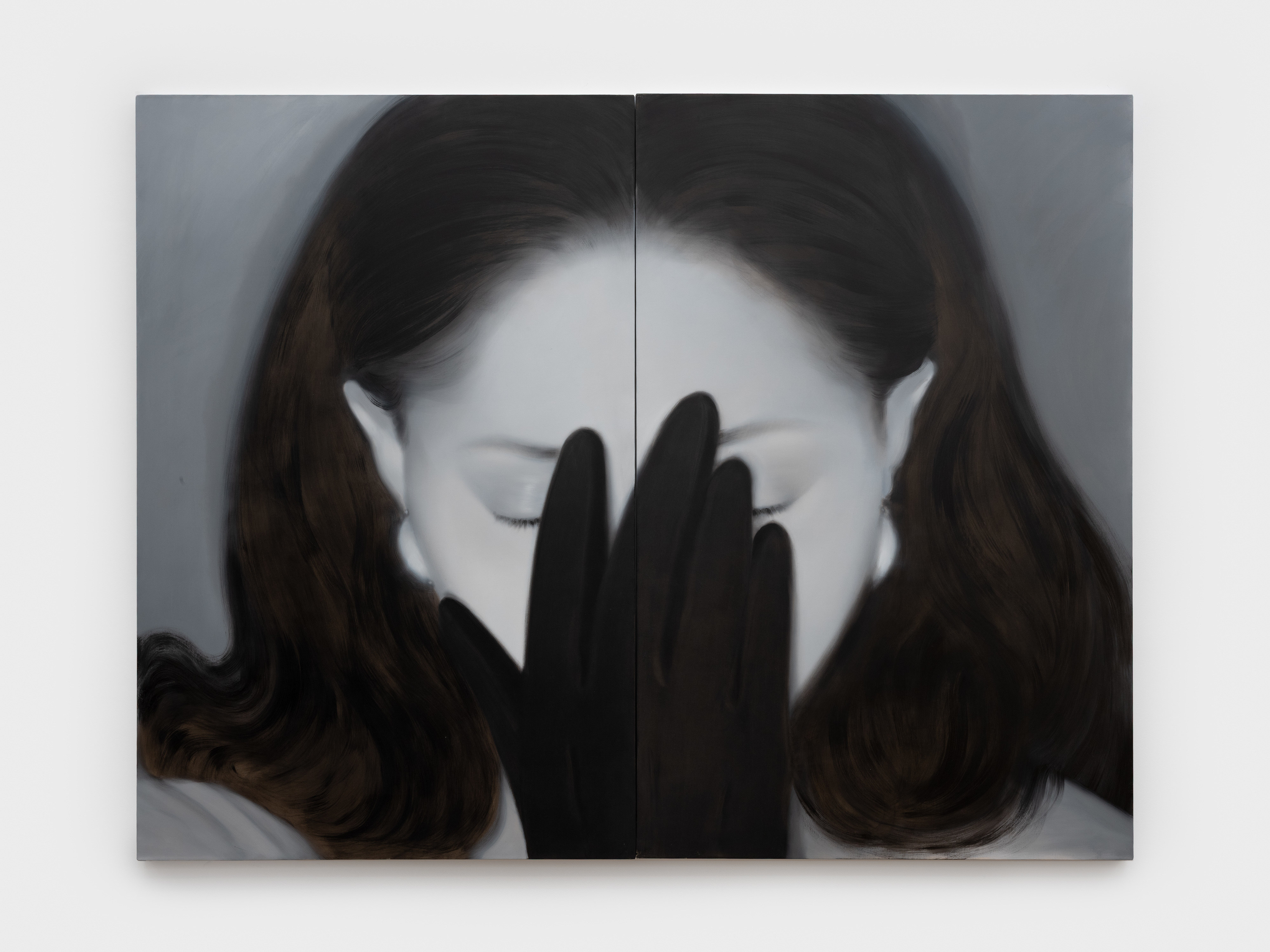 Alexis Ralaivao Le Gant Noir, 2025 oil on canvas 78 3/4 x 102 3/8 inches 200 x 260 cm