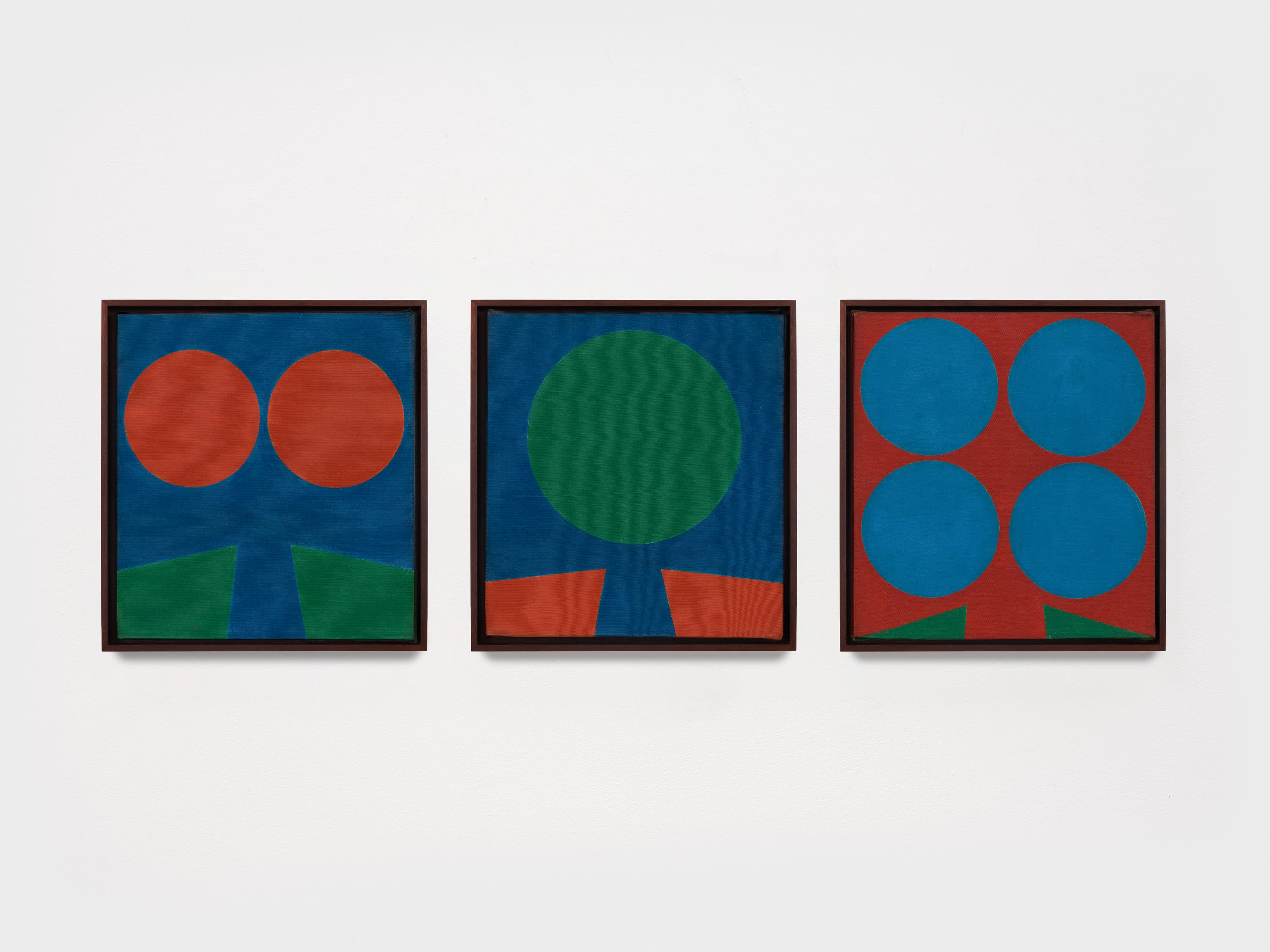 Robert Indiana Ra, c. 1961 oil on canvas 12 x 11 inches, each panel 30.5 x 27.9 cm