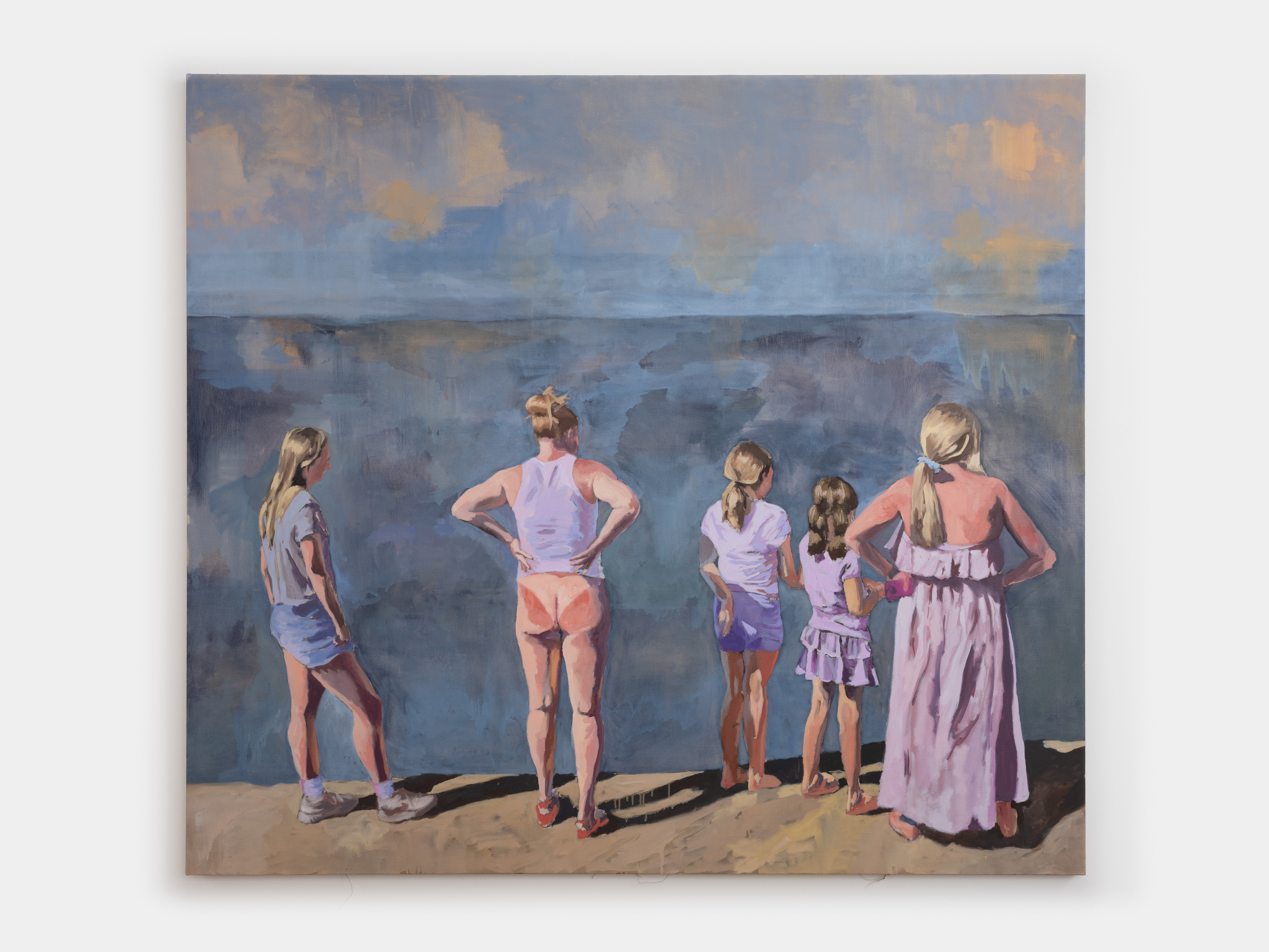 Emil Sands Uninhibited view, 2024 oil on linen 80 x 90 inches 203.2 x 228.6 cm