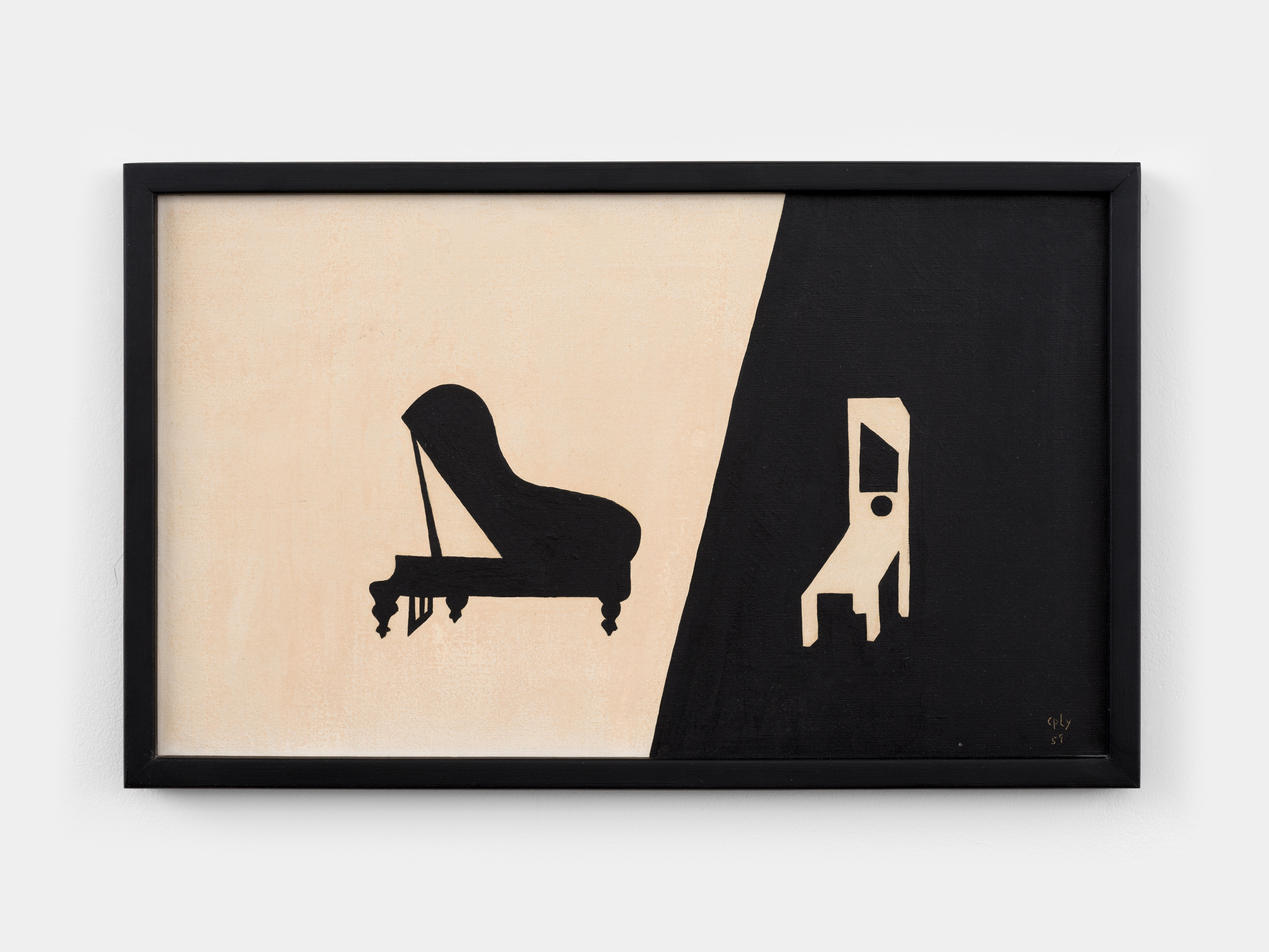 William N. Copley Porgy and Bess, 1959 oil on canvas 12 x 24 inches 30.5 x 61 cm