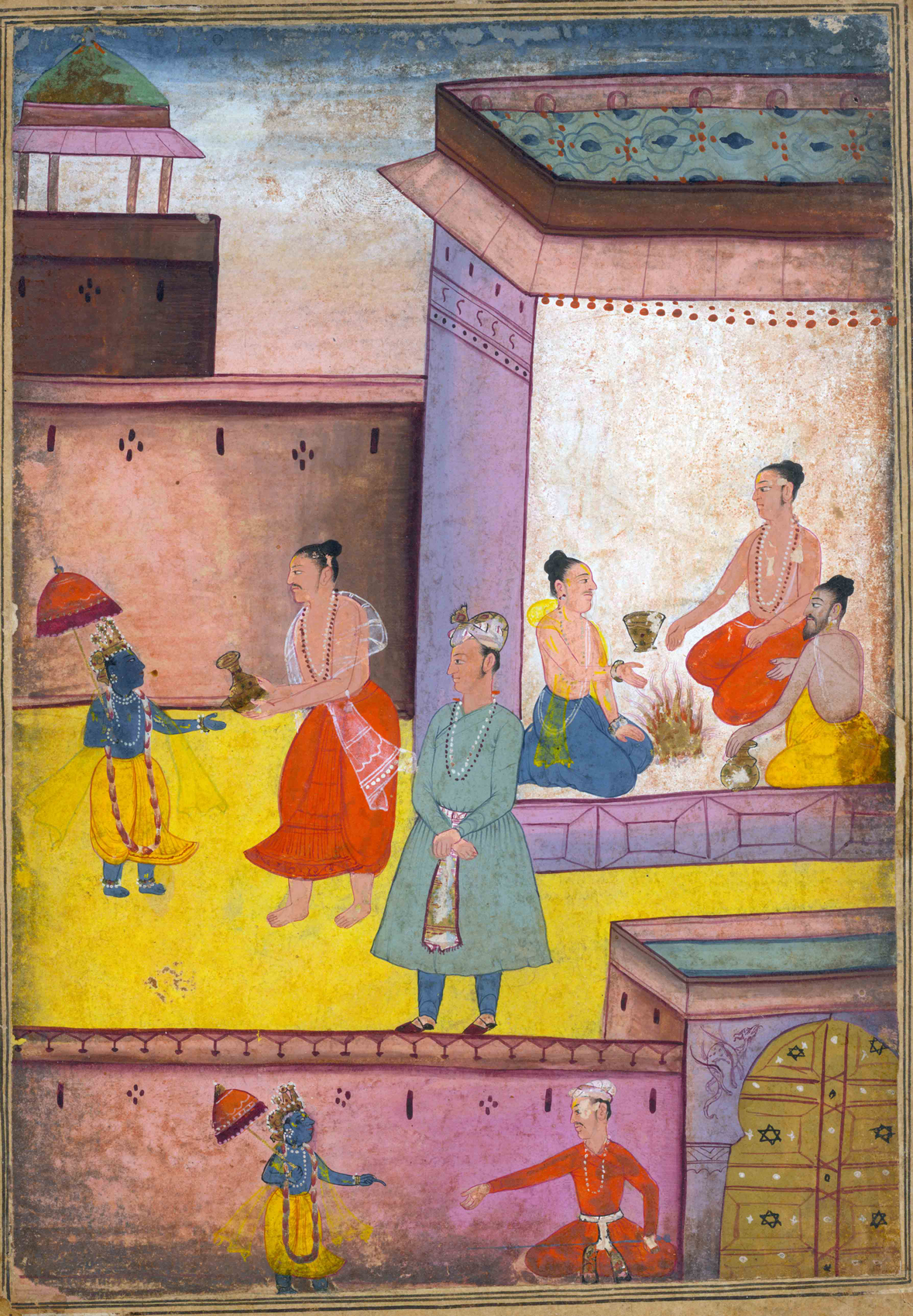 AN ILLUSTRATED FOLIO FROM A VISHNU AVATARA SERIES: VAMANA AVATAR (THE DWARF INCARNATION OF VISHNU)