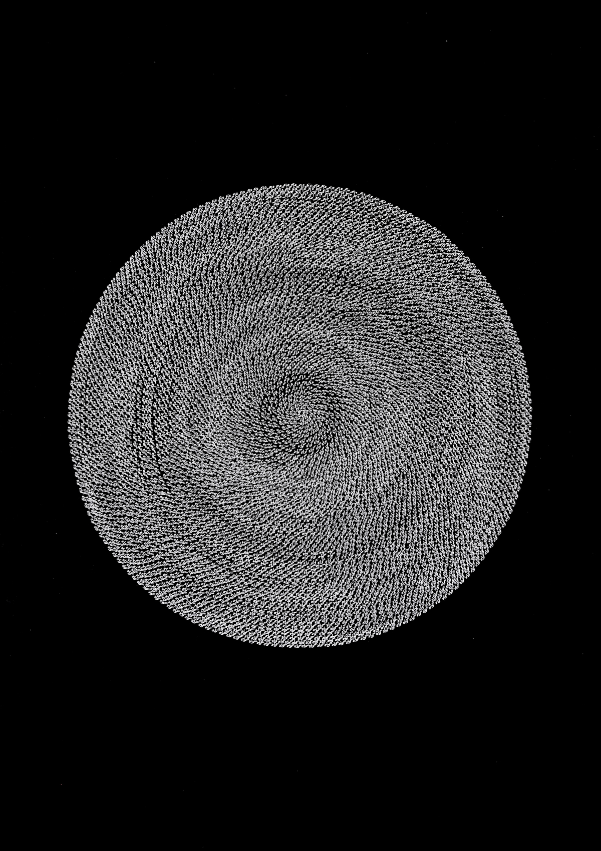 Tazeen Qayyum, Gawāh گواه (witness), 2024,&nbsp;Archival ink on acid-free paper, 27 x 20 in (68.6 x 50.8 cm), QAYTA006