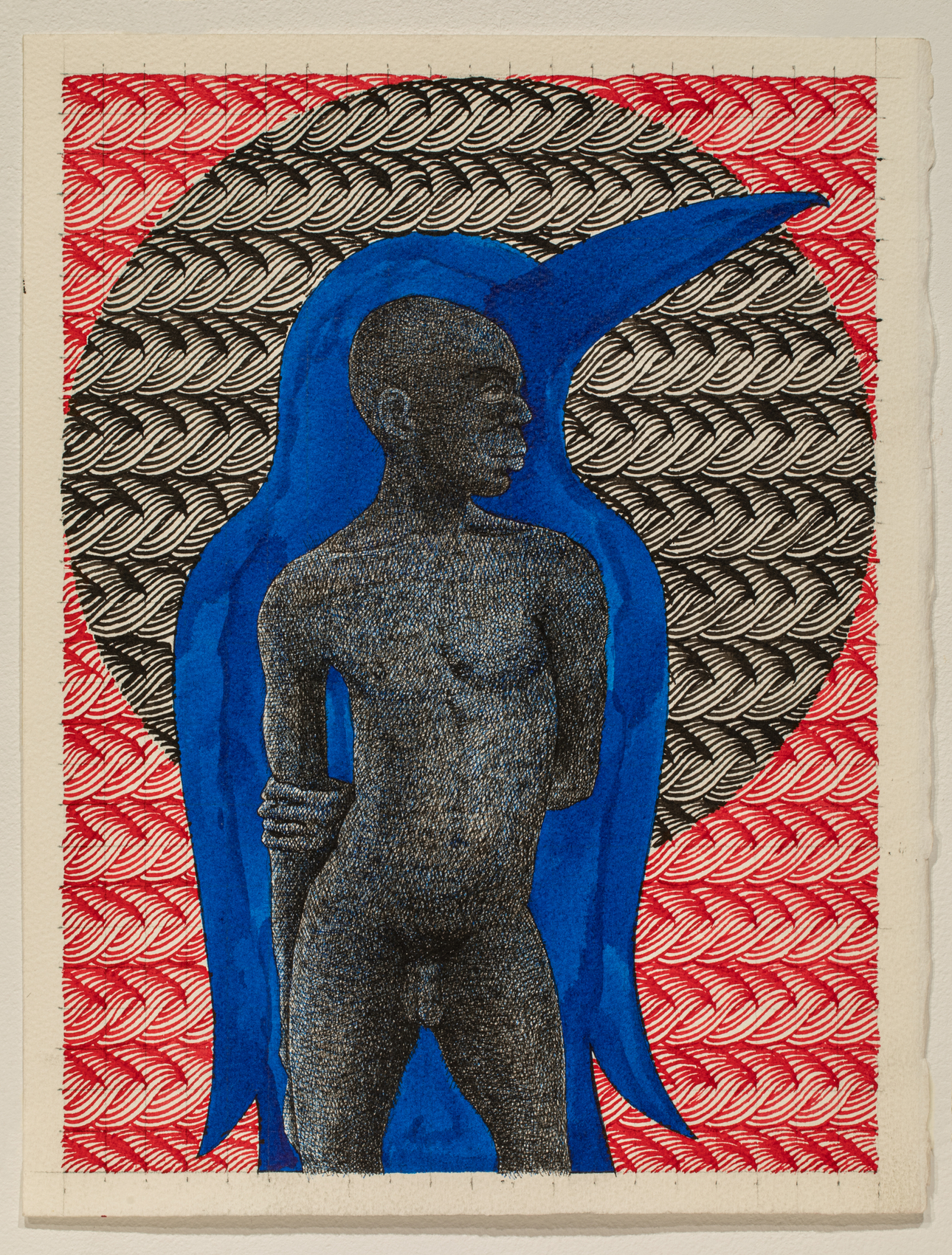 Hasnat Mehmood,&nbsp;Untitled (3), 2025,&nbsp;Graphite, pen and ink on Arches paper,&nbsp;14 &frac12; x 11 in (36.8 x 27.9 cm), MEHHA002