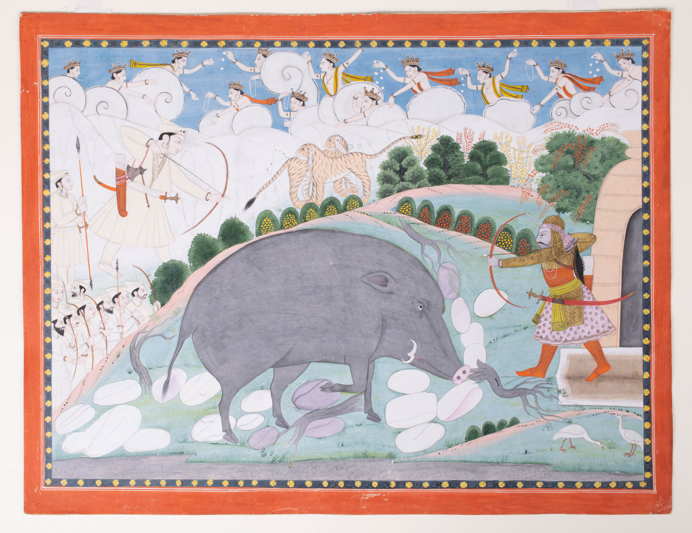 ILLUSTRATION TO KIRATA-ARJUNIYA EPISODE, FROM A MAHABHARATA SERIES