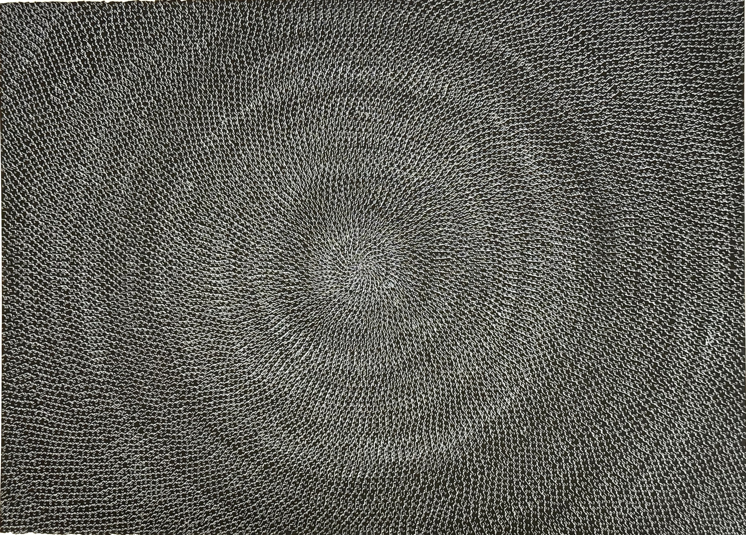 Tazeen Qayyum, Da&rsquo;em دائم (continuous, incessant), 2024,&nbsp;Archival ink on acid-free paper, 22 x 30 in (55.9 x 76.2 cm), QAYTA005