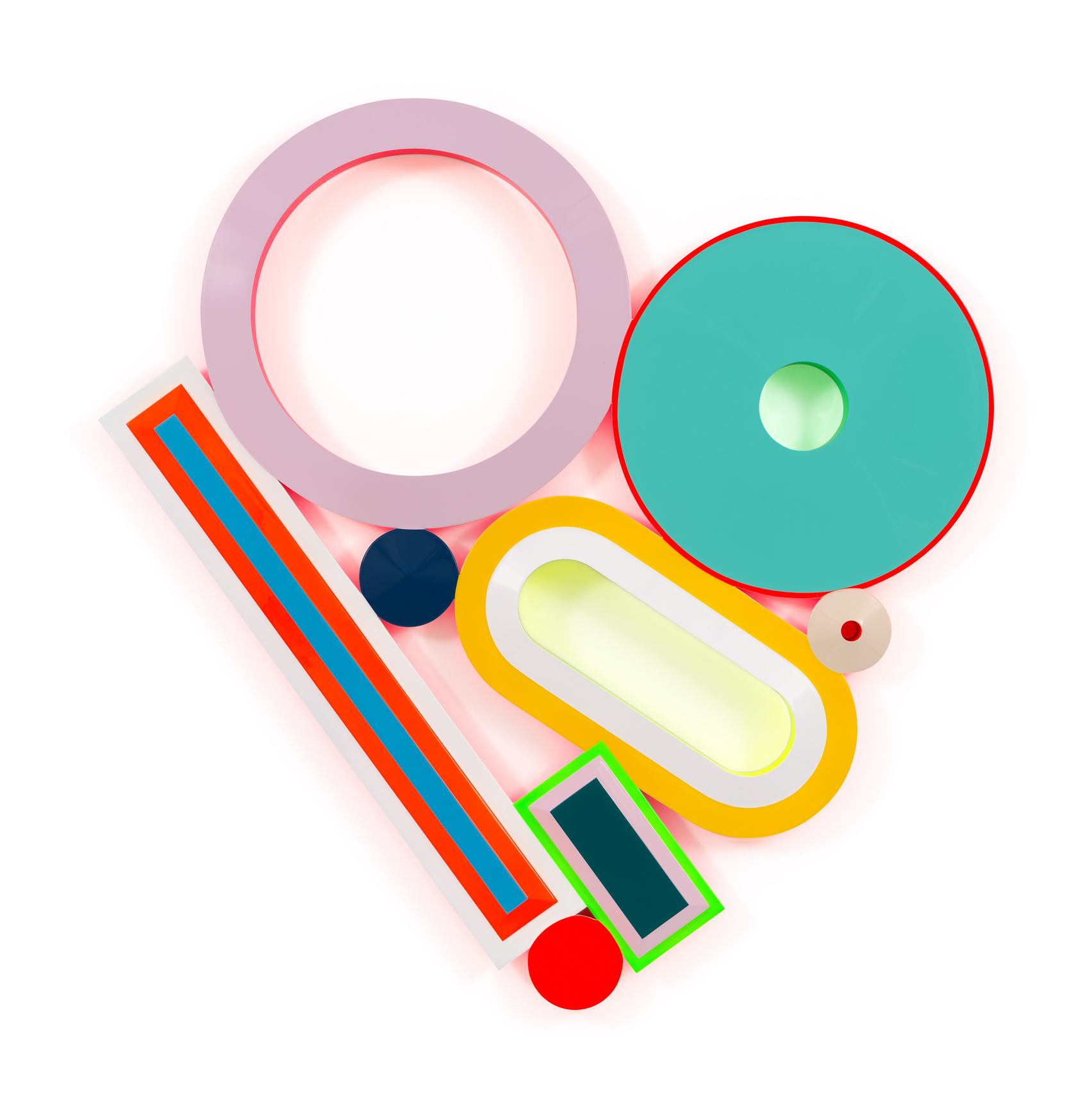 Beverly Fishman, Equilibrium (C.,8), 2025, Urethane paint on wood,