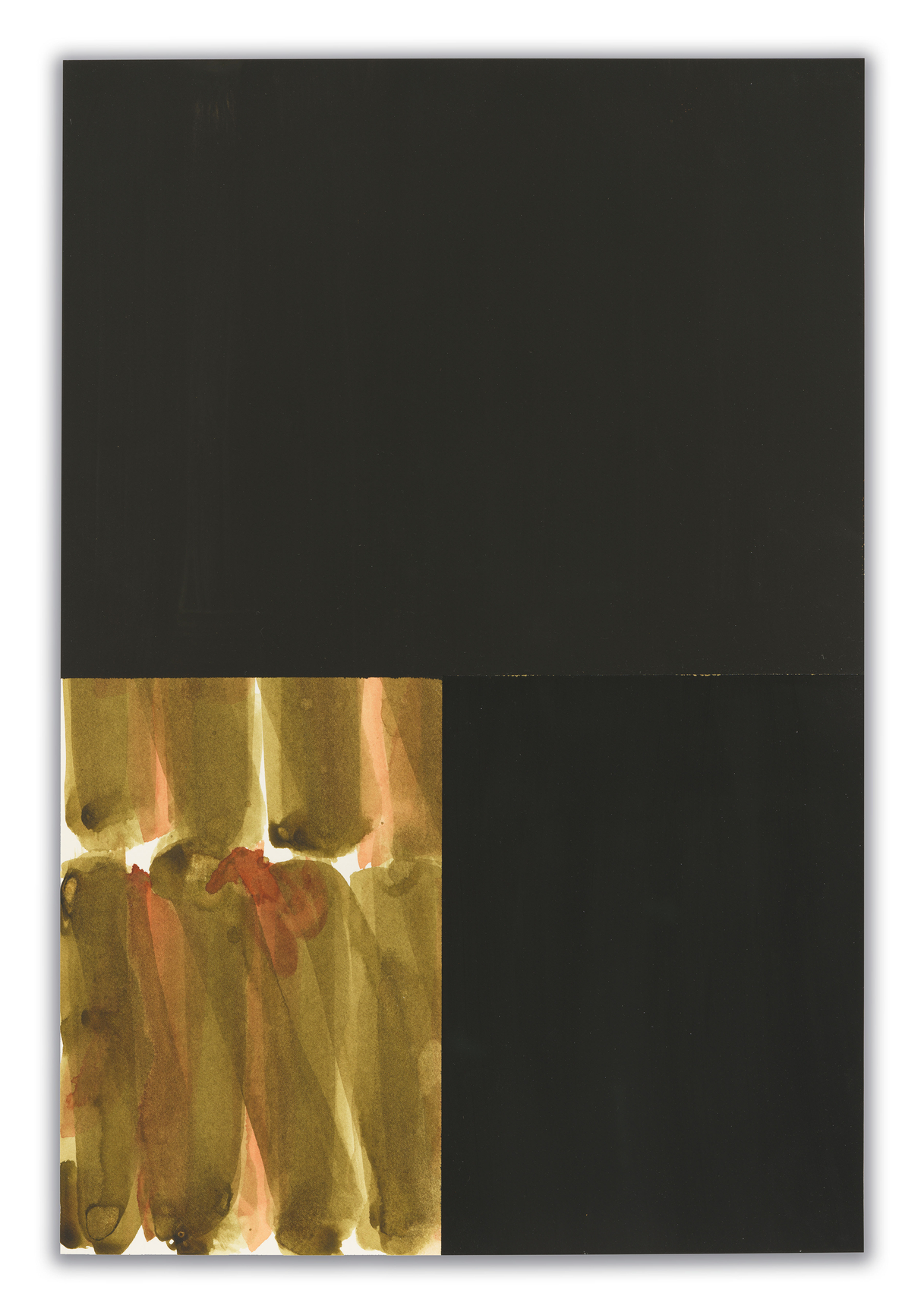 Strata 1, 2024, Watercolor and gouache on paper,