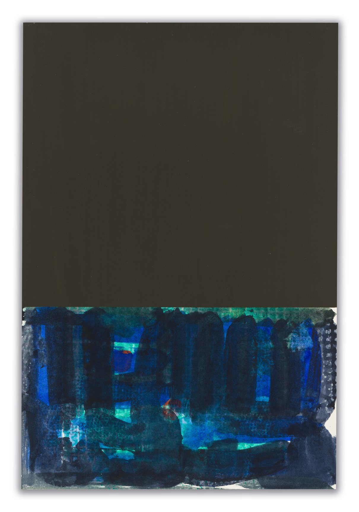 Strata 3, 2024, Watercolor and gouache on paper,