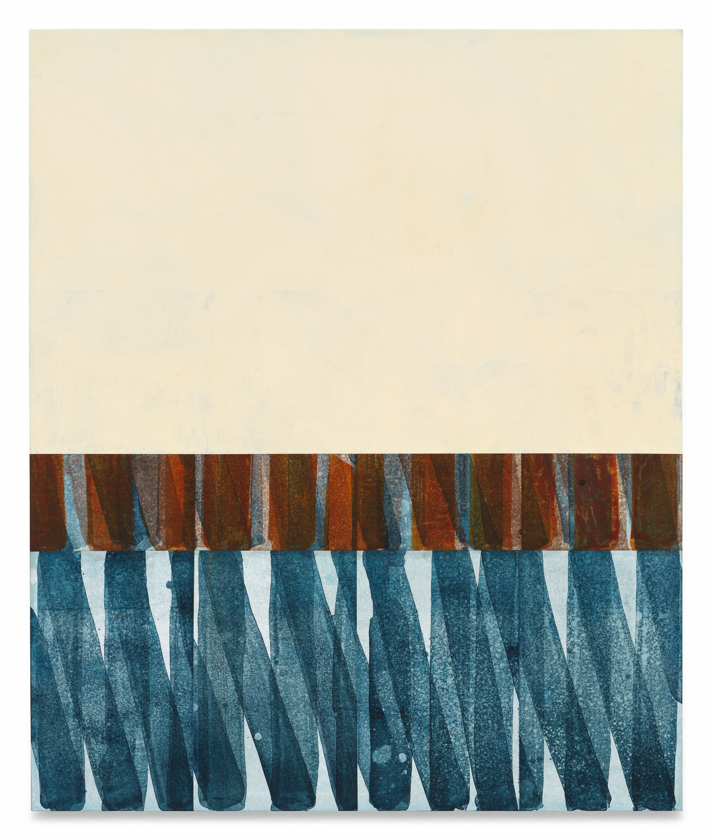 Untitled (3 Bands Oxide Blue), 2025,