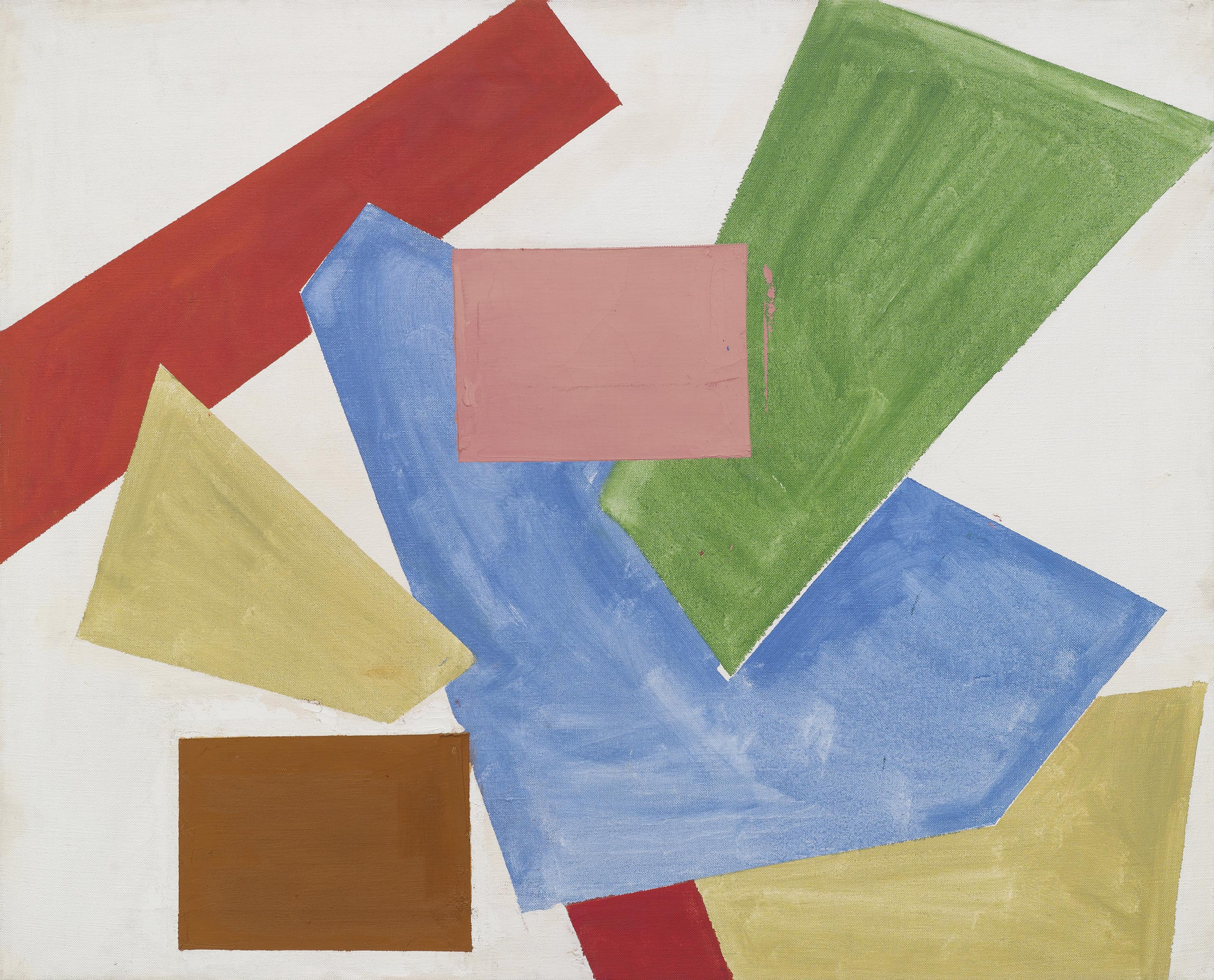 Abstraction in White, 1954, Oil on linen, 40 x 50 inches, 101.6 x 127 cm, AMY#3944