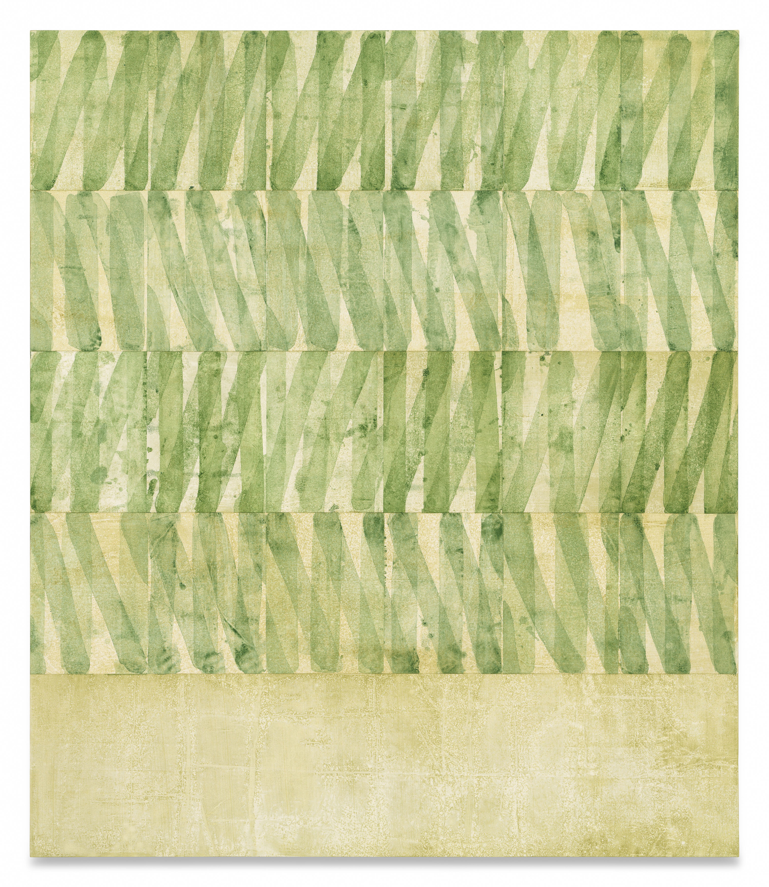 Untitled (5 Bands Terre Verte), 2025,