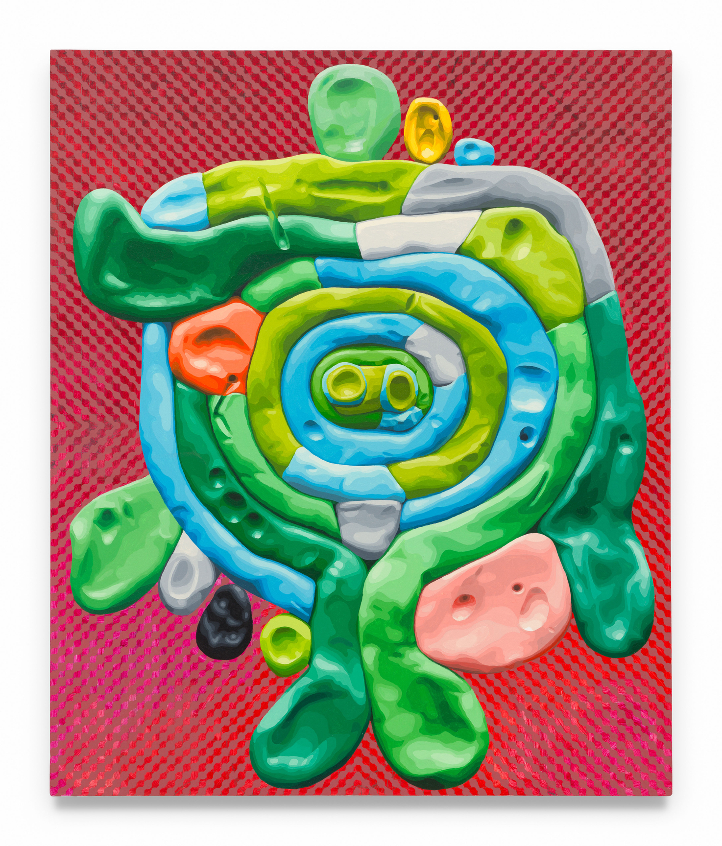 Mitted Orbinoid, 2024, Oil on canvas,