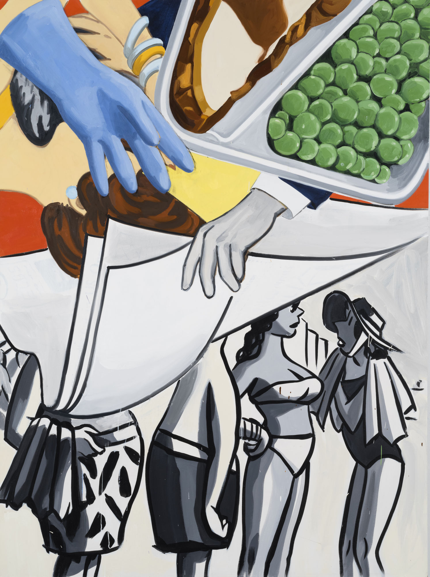 David Salle, Mental Toys (2019); Self-Ironing Pants & Other Paintings at Thaddaeus Ropac Paris Marais 2020
