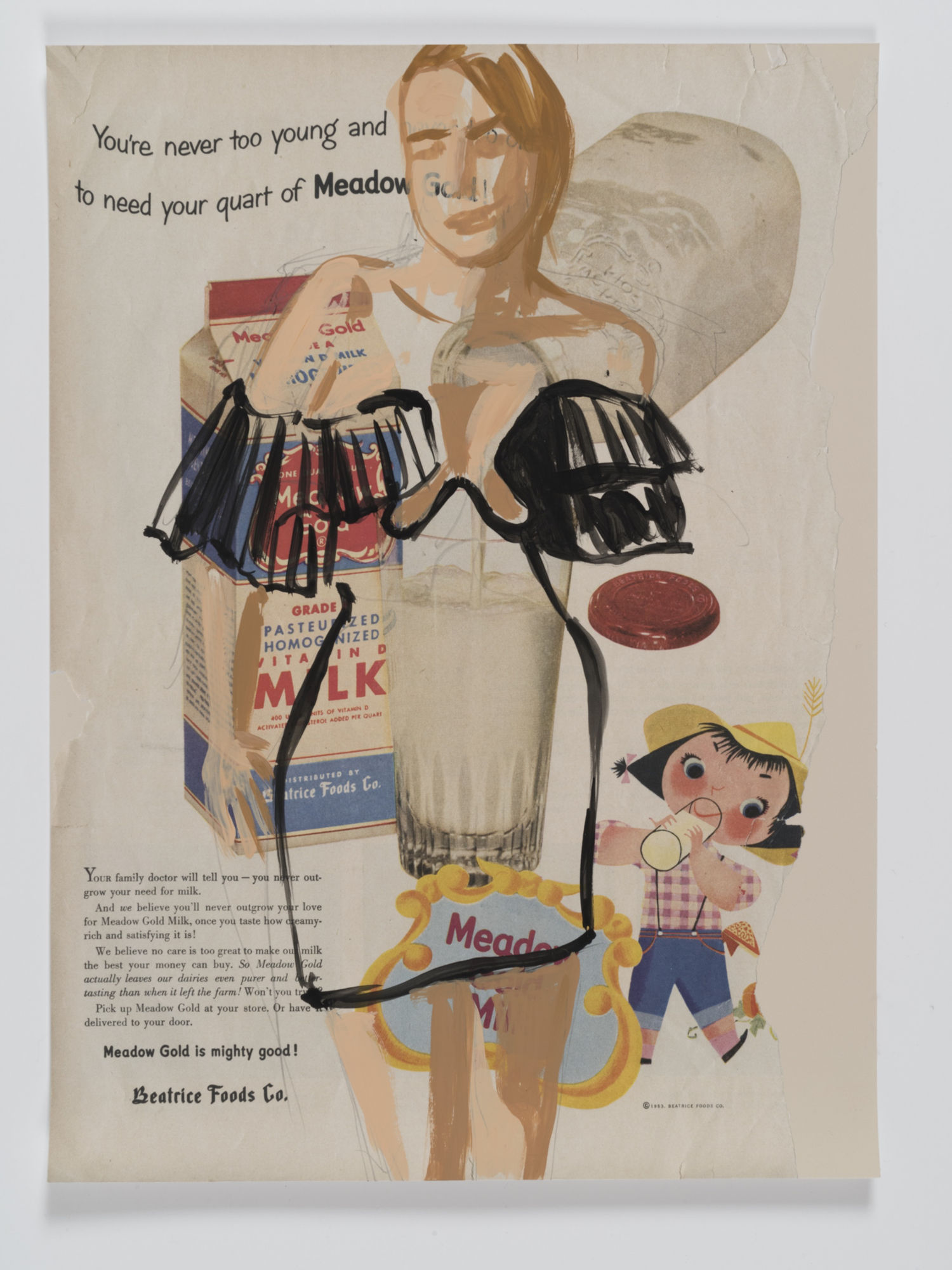 David Salle, Untitled (2019); Self-Ironing Pants & Other Paintings at Thaddaeus Ropac Paris Marais 2020