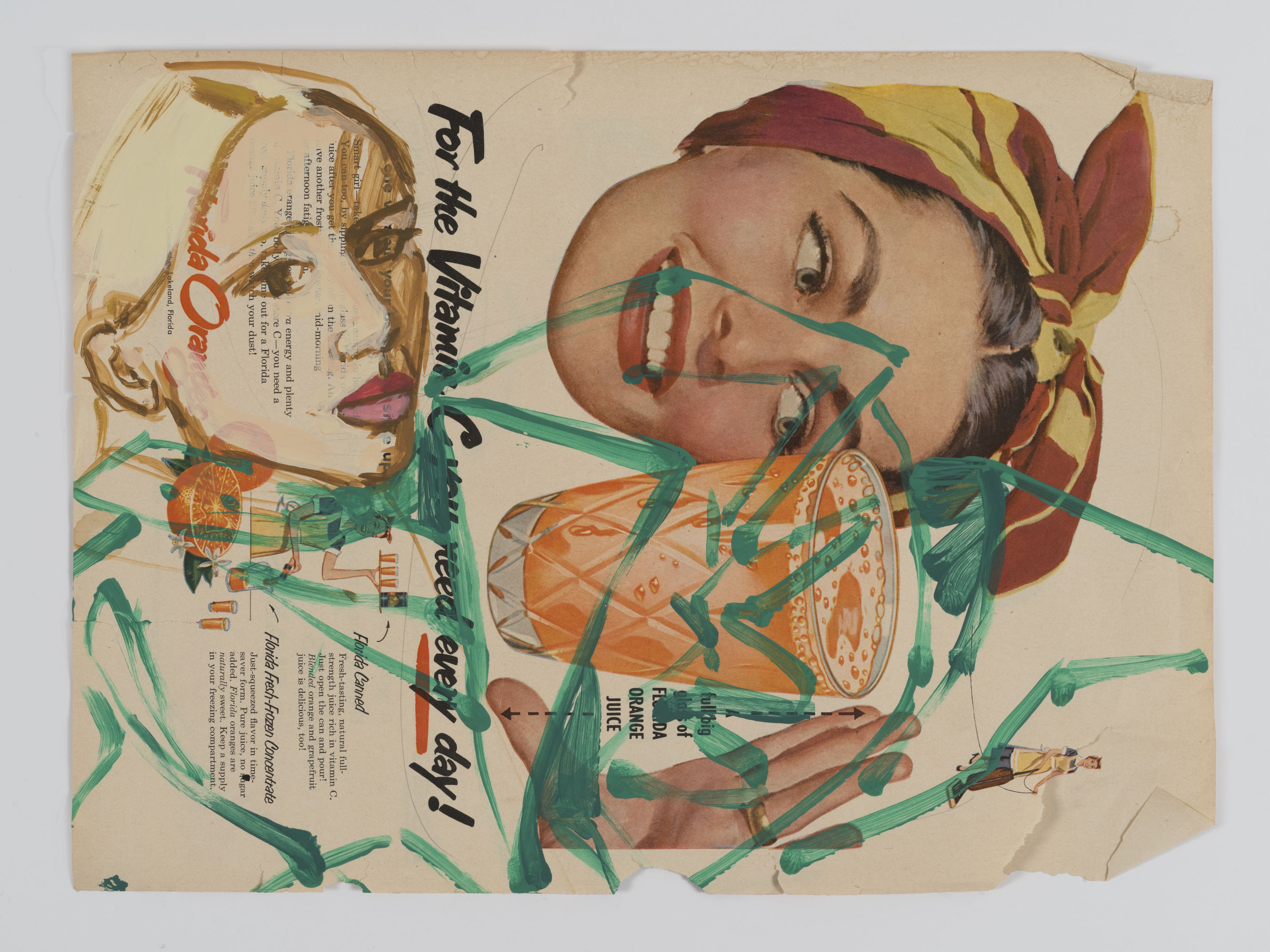 David Salle, Untitled (2019); Self-Ironing Pants & Other Paintings at Thaddaeus Ropac Paris Marais 2020