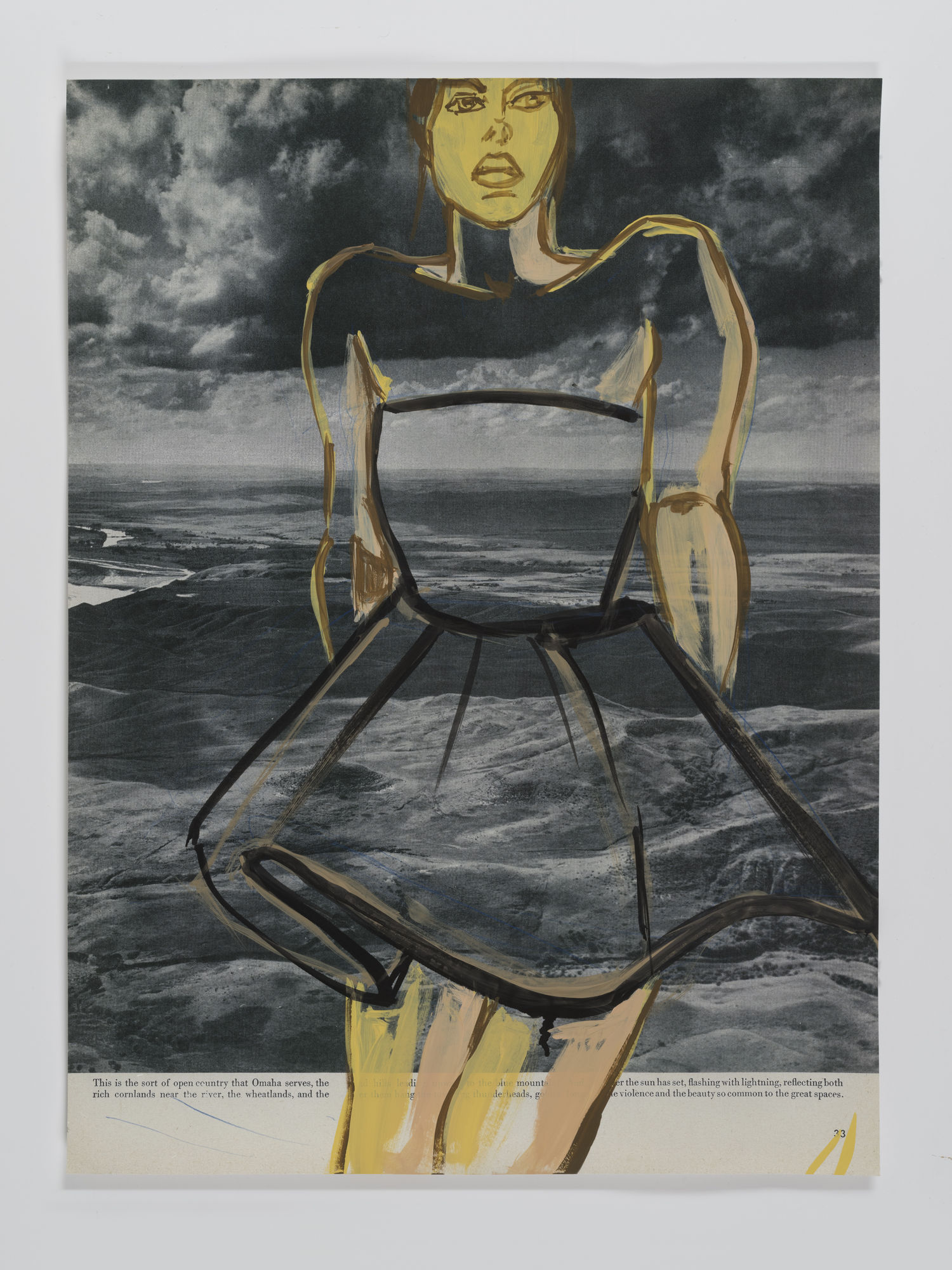 David Salle, Untitled (2019); Self-Ironing Pants & Other Paintings at Thaddaeus Ropac Paris Marais 2020