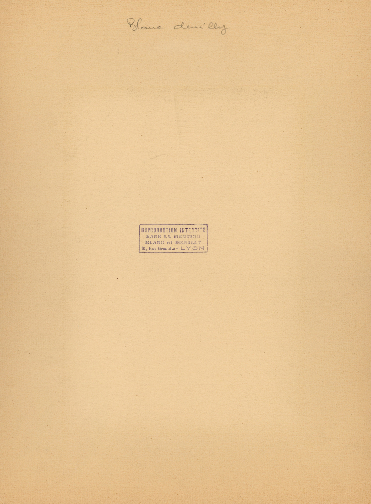 BLANC ET DEMILLY (FRENCH, ACTIVE 1924&ndash;1962)