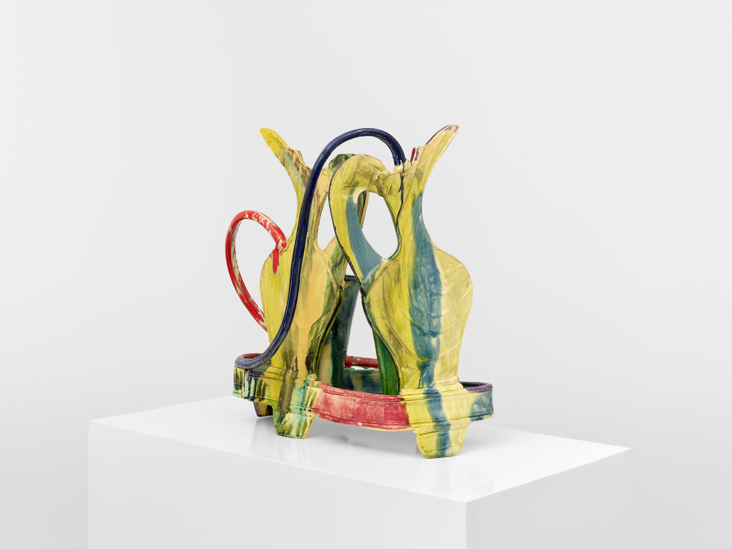 Betty Woodman, Oribe Tray: Montelupo Pitcher, 1988