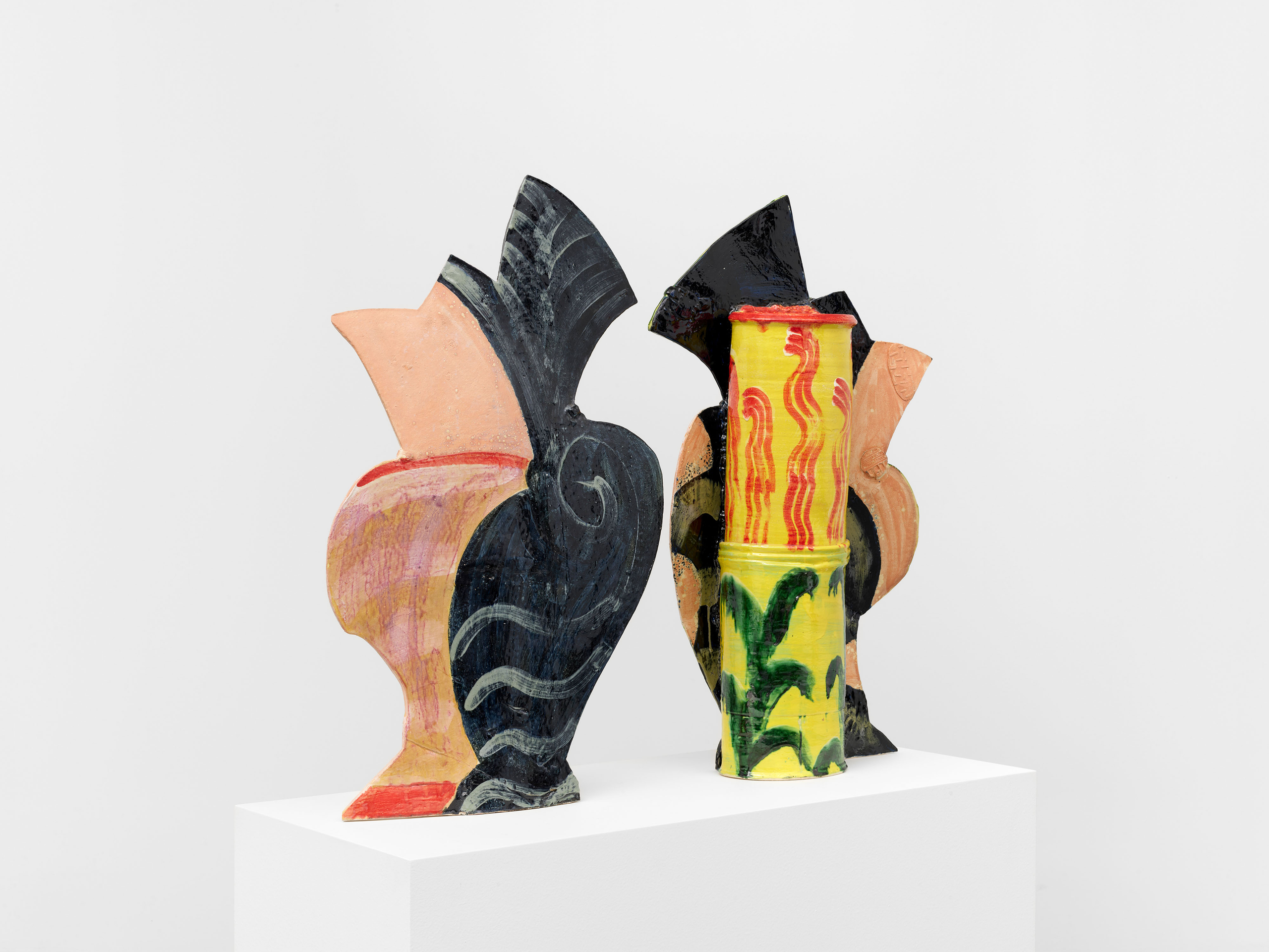 Betty Woodman, Egyptian Mirror Image Vases, 1999