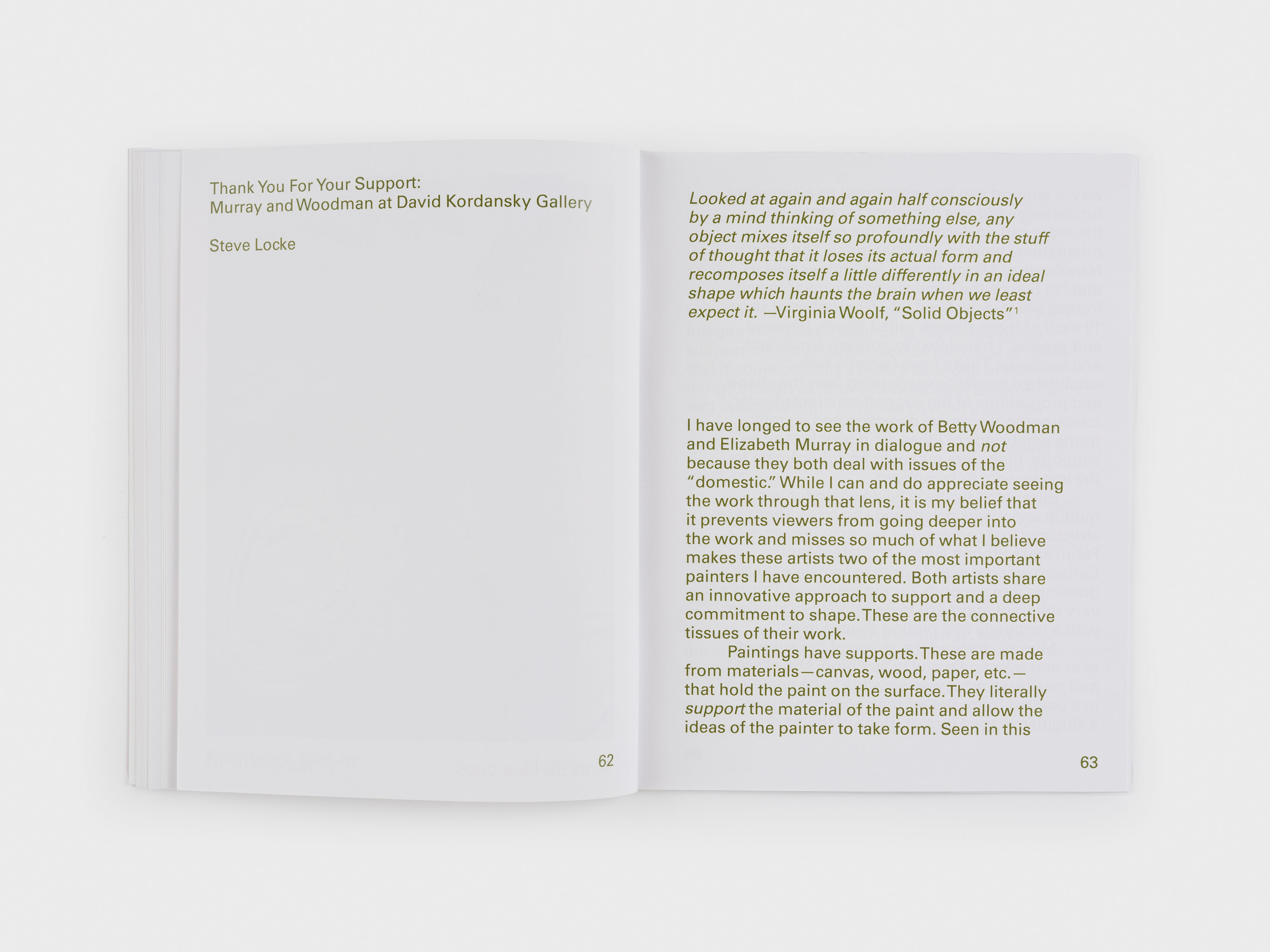 Elizabeth Murray and Betty Woodman