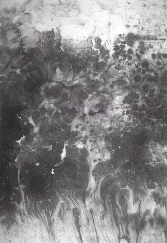 Bingyi, Cascade(detail), 2010, ink on rice paper, 20 x 13 m. Photo: Gao Jing. Courtesy of the artist and Smart Museum of Art, University of Chicago