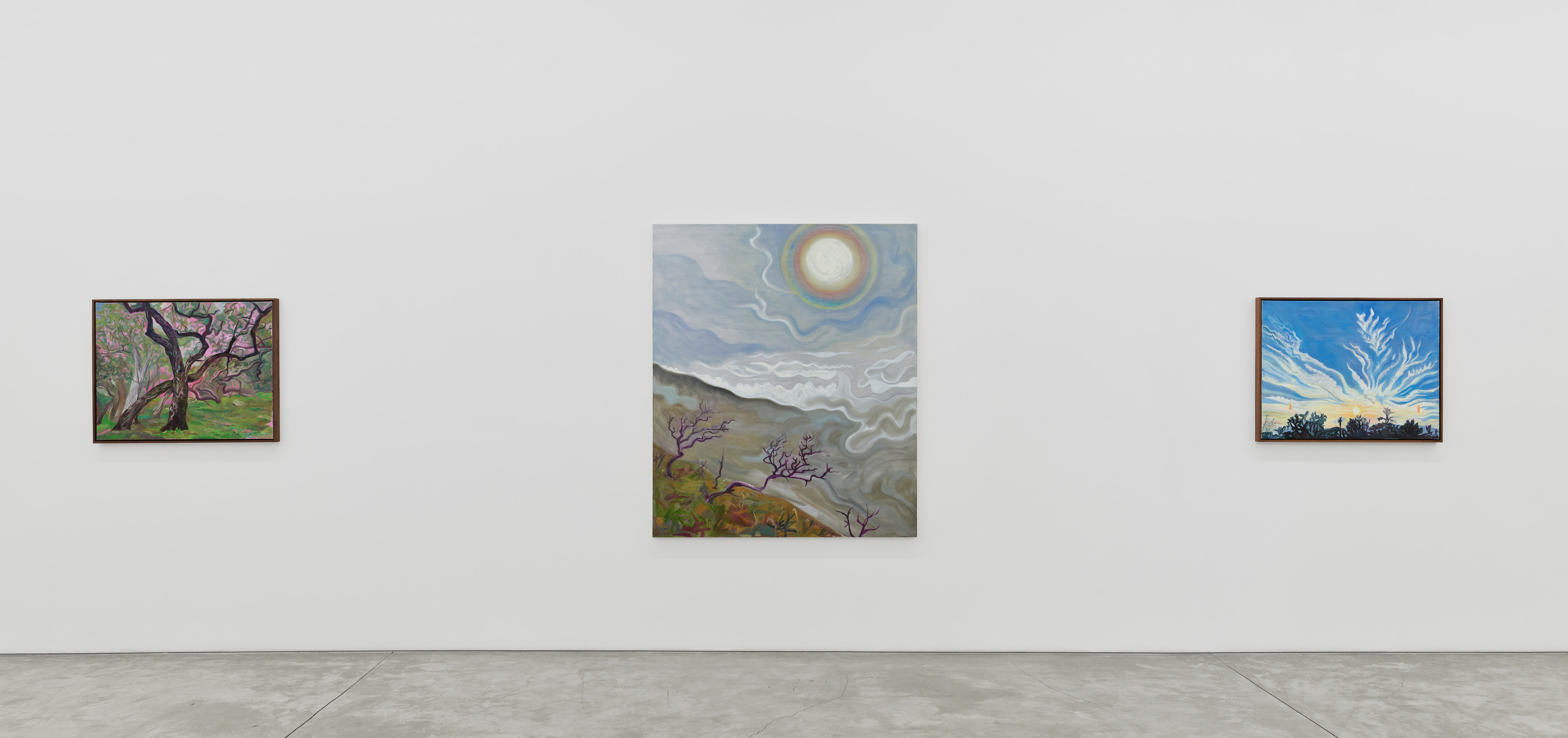 Installation view of Mira Dancy's "Mourning's Orbit"