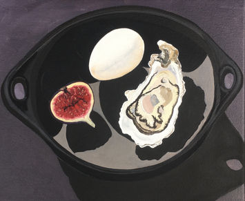 Flan Flanagan  Black, White, Bloodish - Oyster, Egg, Fig, 2020